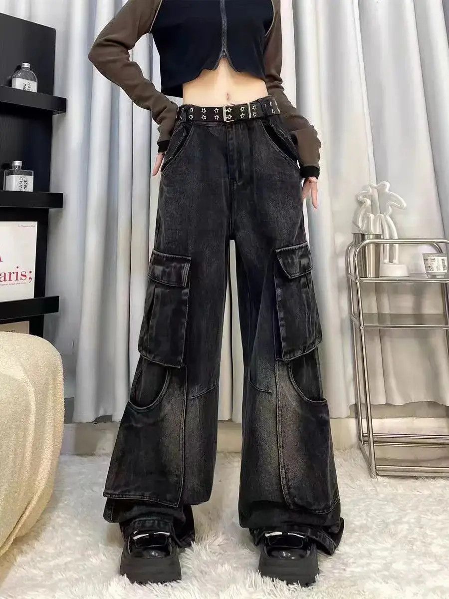 Japanese Brand Loose straight leg high street jeans Size US 30 / EU 46 - 6 Thumbnail