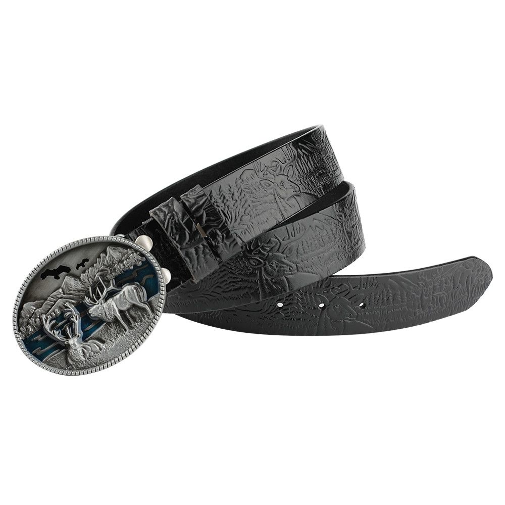 Designer Modern Vintage Belt Riveted Belts Menswear Accessories Size ONE SIZE - 2 Thumbnail