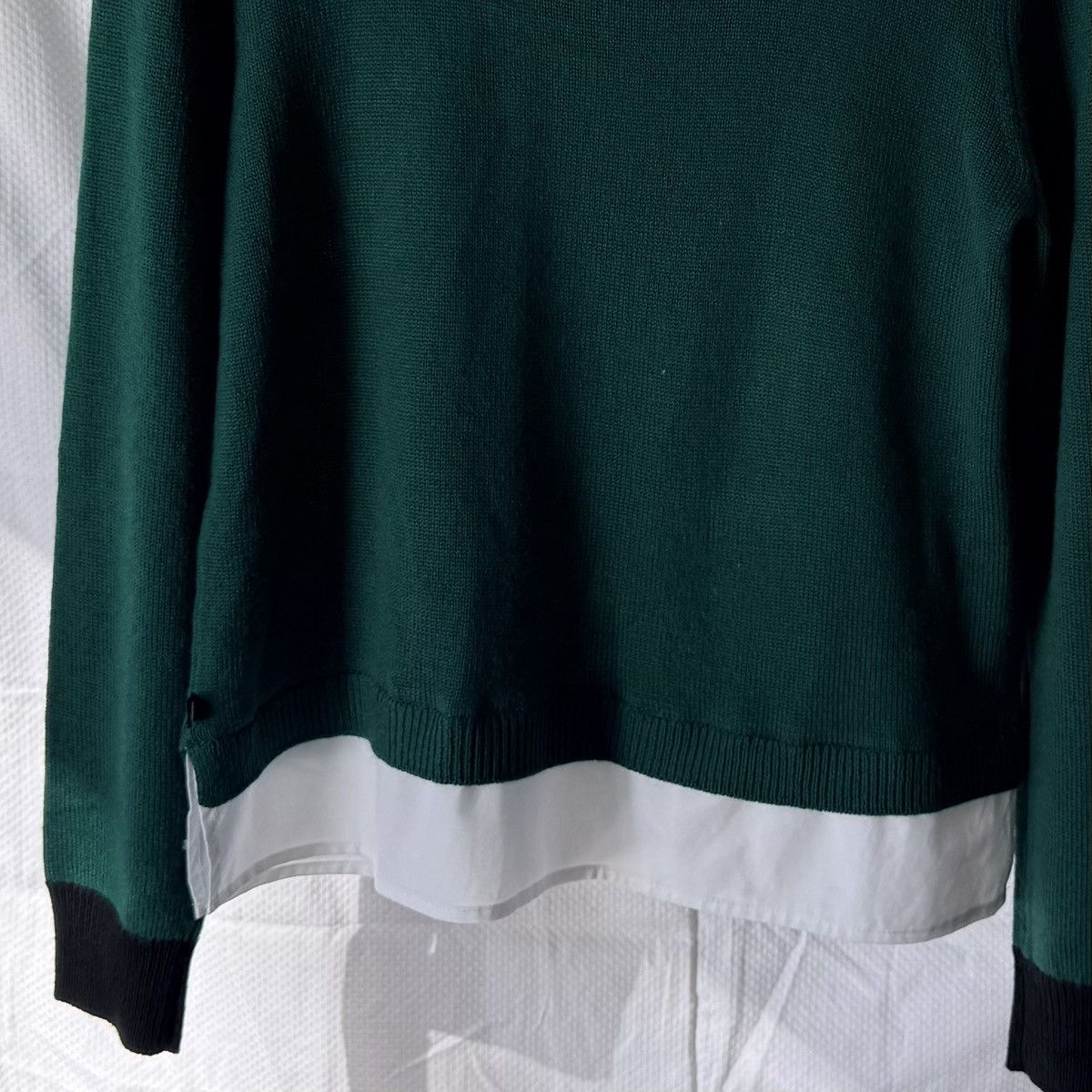 Karl Lagerfeld Karl Lagerfeld Green Sweater with Black Details | Size S Size S / US 4 / IT 40 - 8 Thumbnail