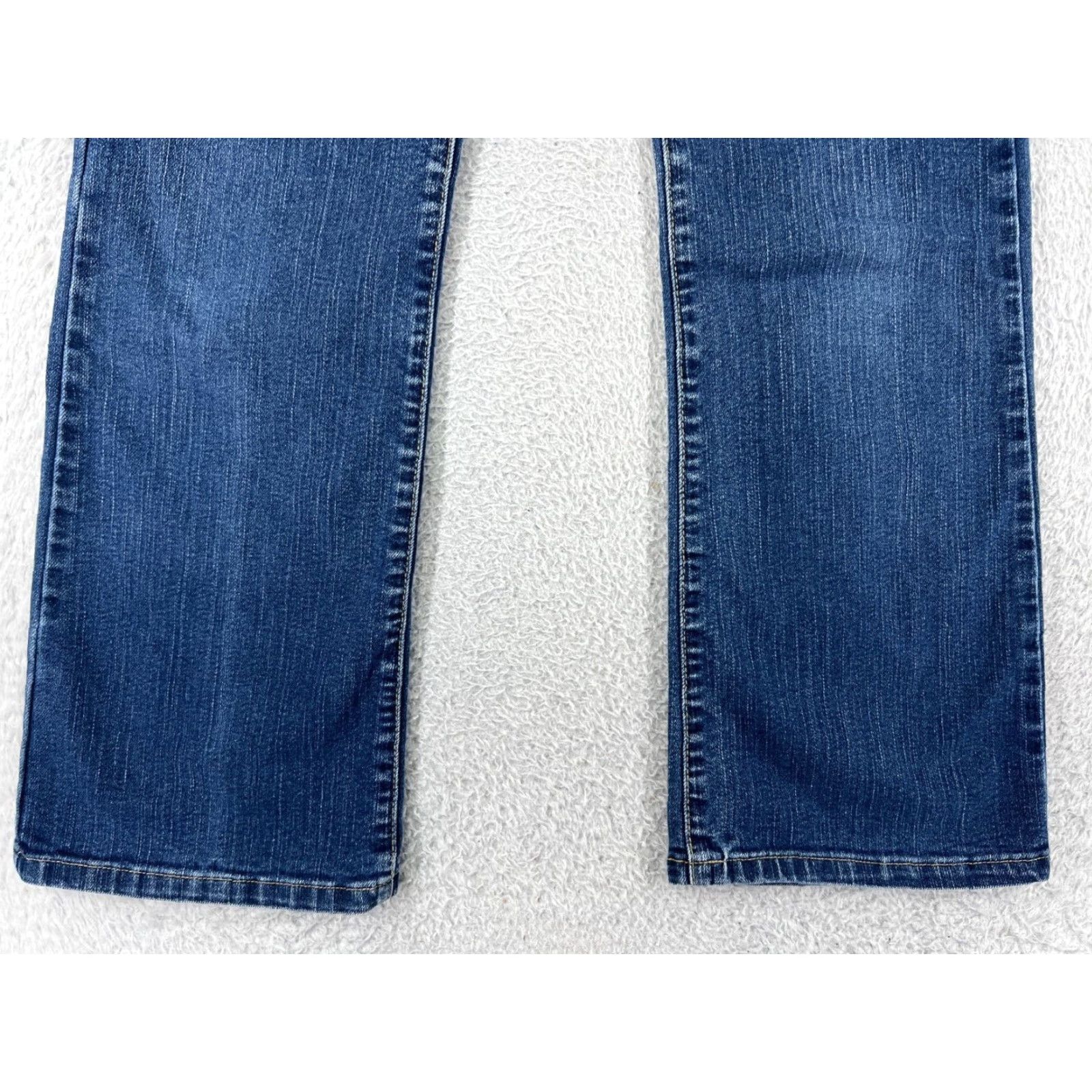 Tommy Hilfiger Tommy Hilfiger Jeans Womens 9 Blue Denim Bootcut Mid Rise 5-Pocket Design Distressed Stretch Cotton Blend Size 30" / US 8 / IT 44 - 6 Thumbnail