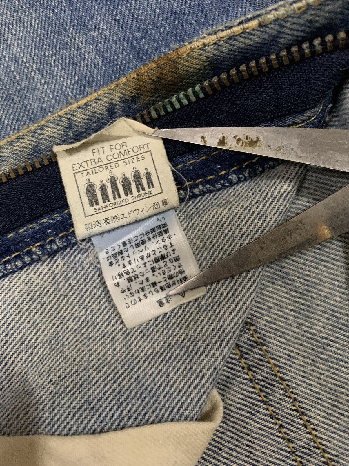 Lee Vintage 90s Lee Riders Rusty Mud Wash Baggy Distressed Jeans Size US 32 / EU 48 - 21 Thumbnail