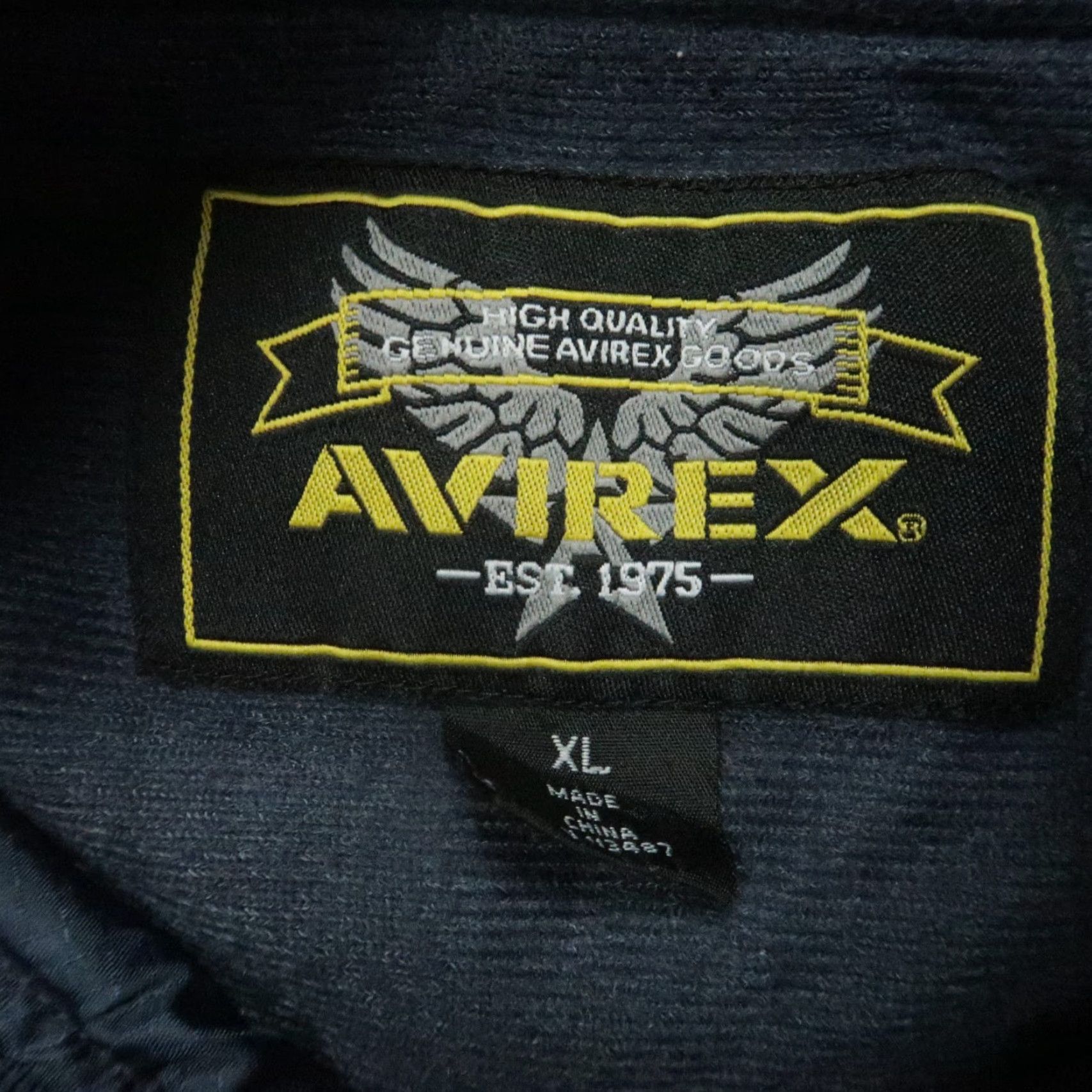 Avirex VINTAGE Avirex Jacket Men XL Blue Satin Bomber Full Zip Pockets Size US XL / EU 56 / 4 - 3 Thumbnail