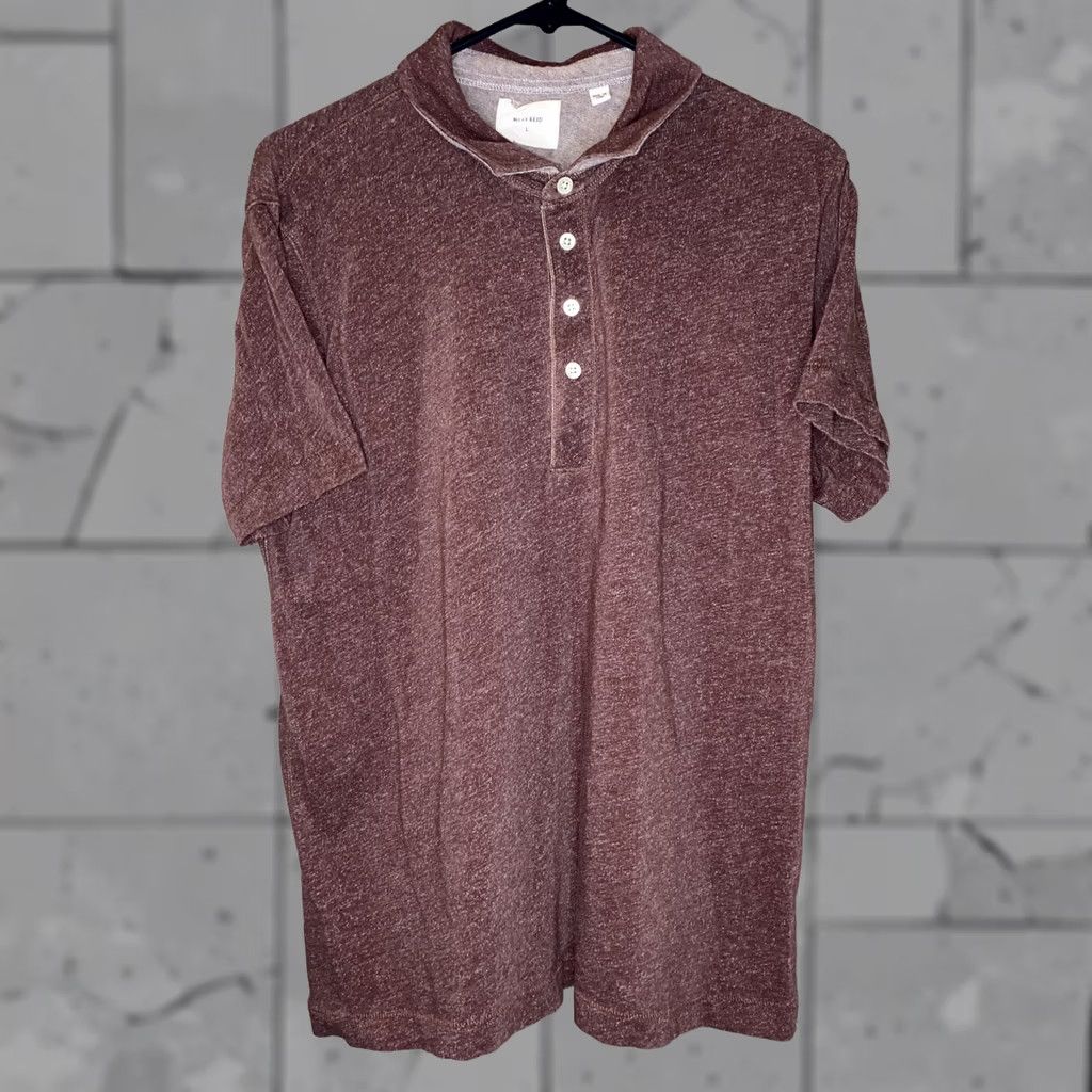 Billy Reid Billy Reid Polo Shirt Golf Mens Brown Short Sleeve Size L 21 in Armpit Size US L / EU 52-54 / 3 - 1 Thumbnail