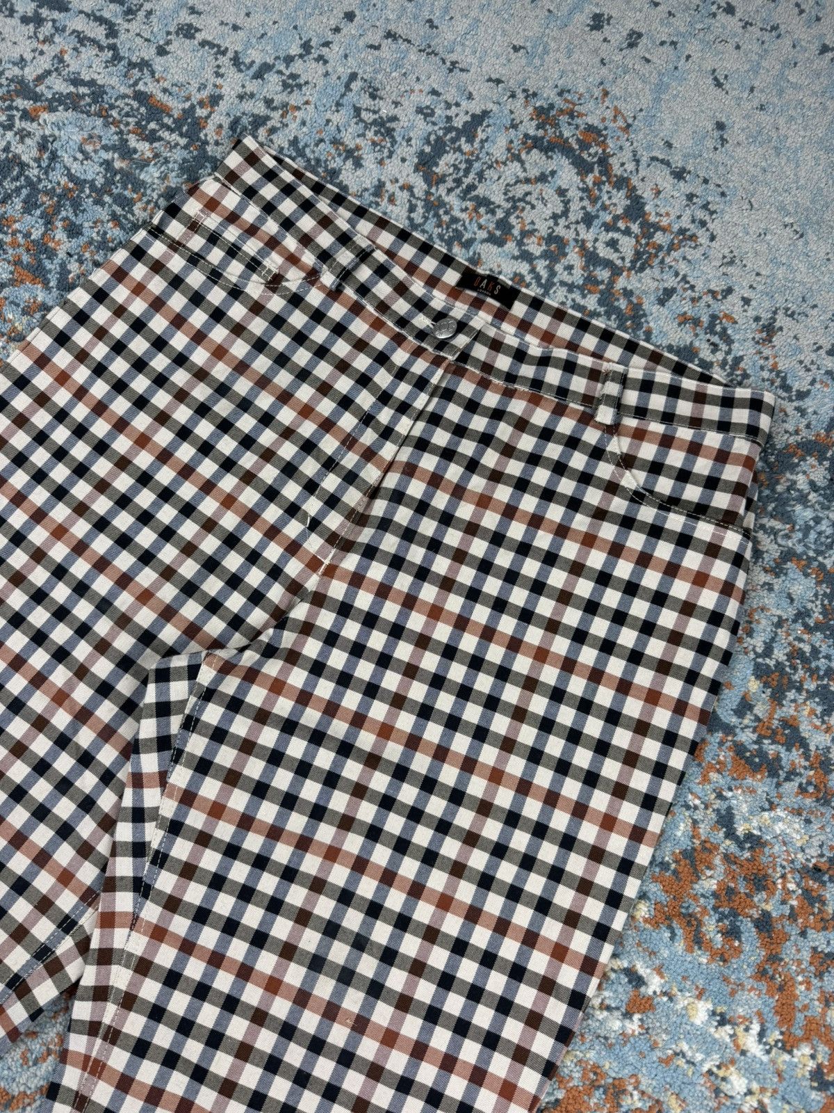DAKS × Vintage Vintage y2k Daks London pattern checked pants straight fit Size US 32 / EU 48 - 3 Thumbnail