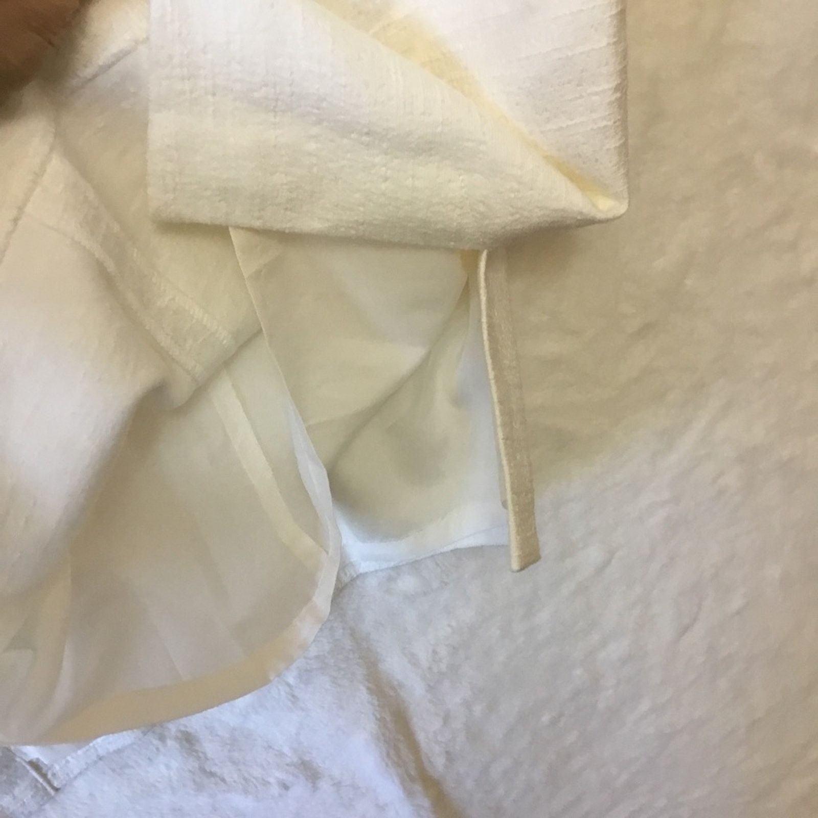 Loft Loft White Slit Pencil Skirt Size 27" / US 4 / IT 40 - 6 Thumbnail