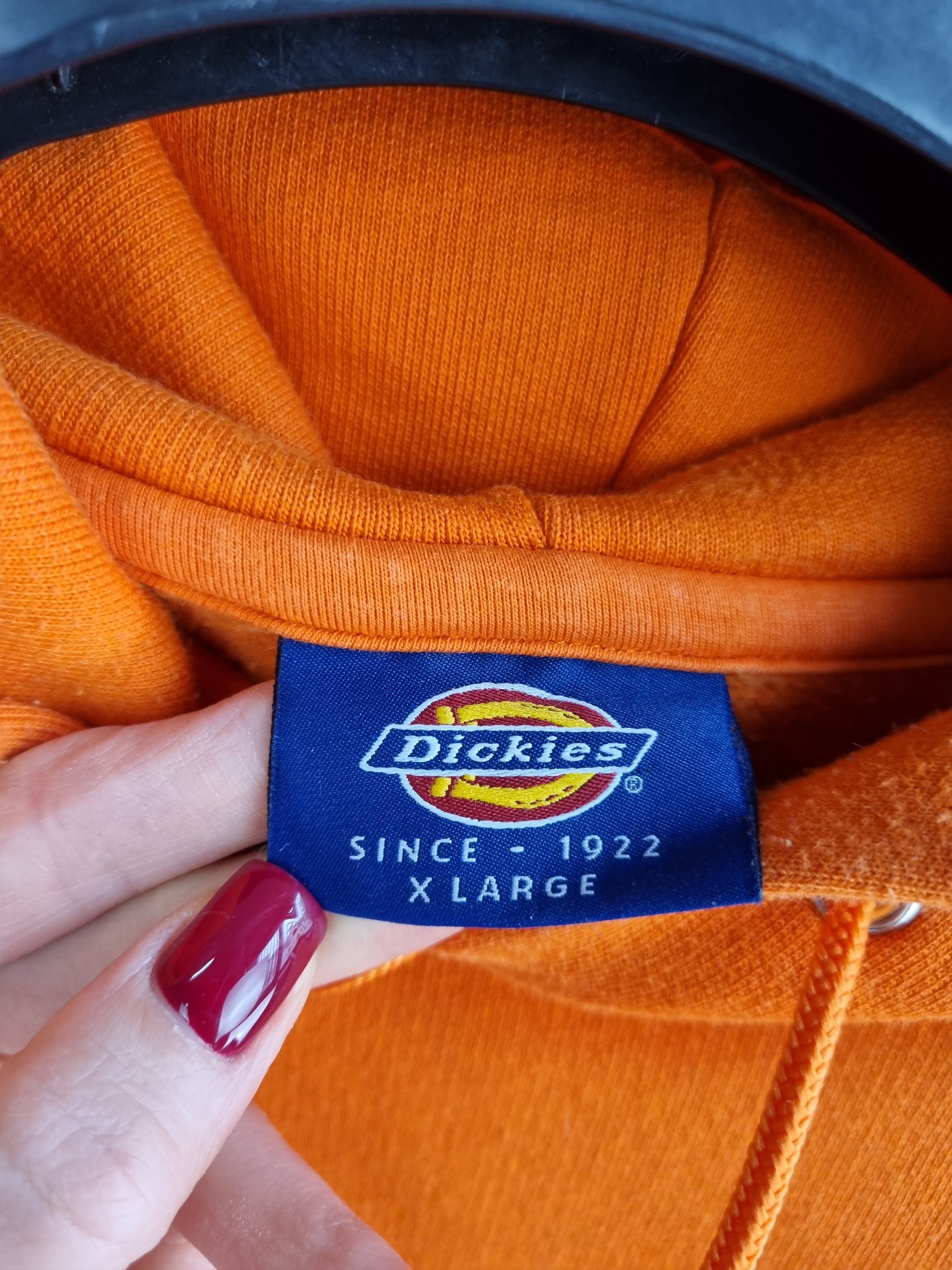 Dickies Dickies Spellout Big Logo Orange Hoodie Size US XL / EU 56 / 4 - 6 Thumbnail