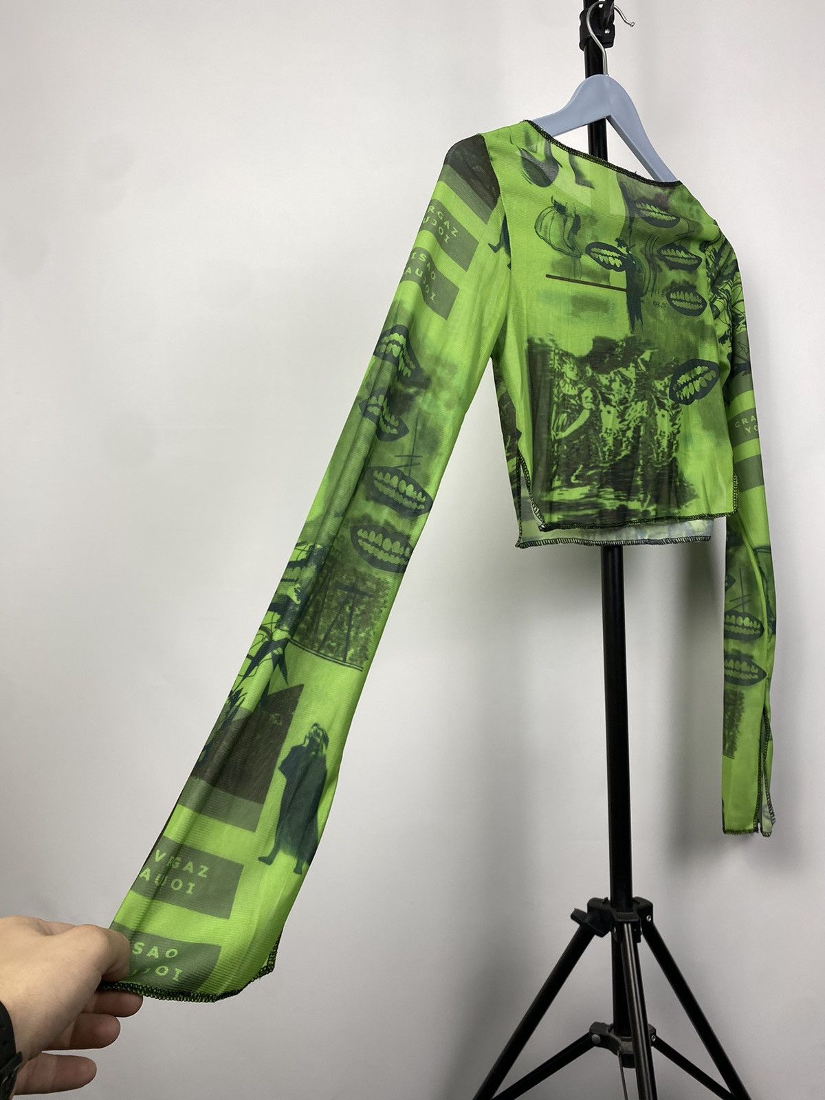 Designer × Japanese Brand Save The Queen Jean Paul Gaultier Style Mesh Top Blouses Size M / US 6-8 / IT 42-44 - 8 Thumbnail