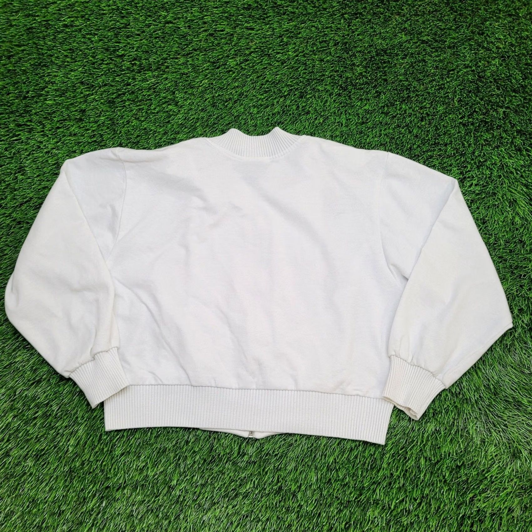 Vintage VINTAGE 80s Tennis Jacket Women Small White Jacket Size S / US 4 / IT 40 - 2 Thumbnail