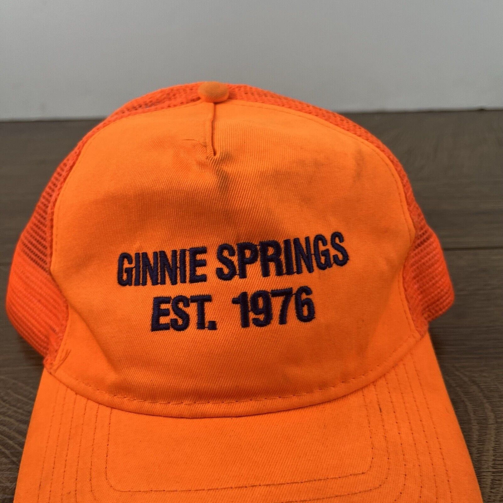 Other Ginnie Springs 1976 Hat Snapback Hat Orange Adjustable Hat A Size ONE SIZE - 8 Thumbnail