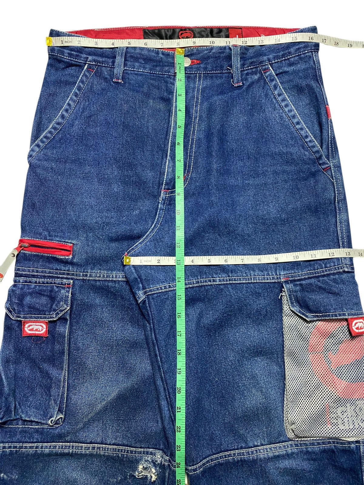 Ecko Unltd. Vintage Ecko Function Super Baggy Cargo Like Jnco Jeans Size US 33 - 16 Thumbnail
