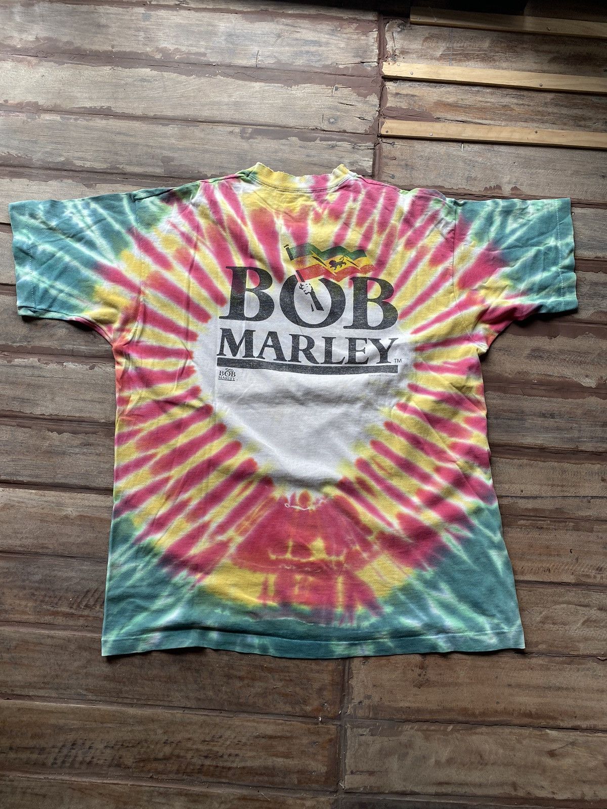 Bob Marley × Vintage Vintage 1990s Bob Marley confrontation T shirts Size US XL / EU 56 / 4 - 4 Thumbnail