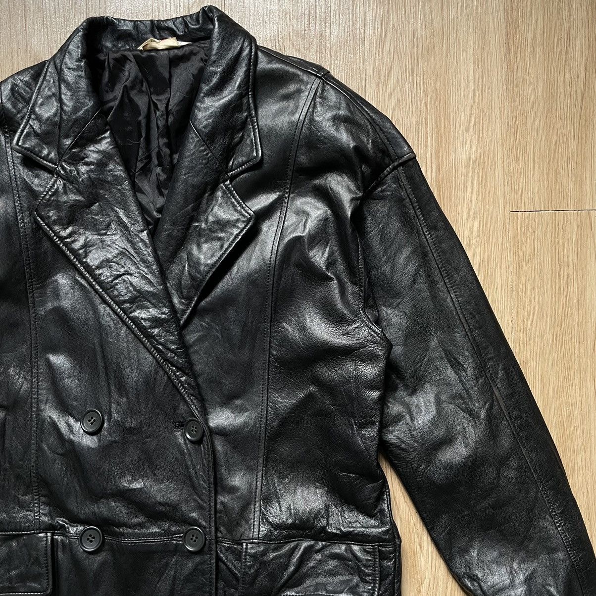 14th Addiction Tainer ruttsu sheep leather double breasted blazer jacket Size M / US 6-8 / IT 42-44 - 2 Thumbnail