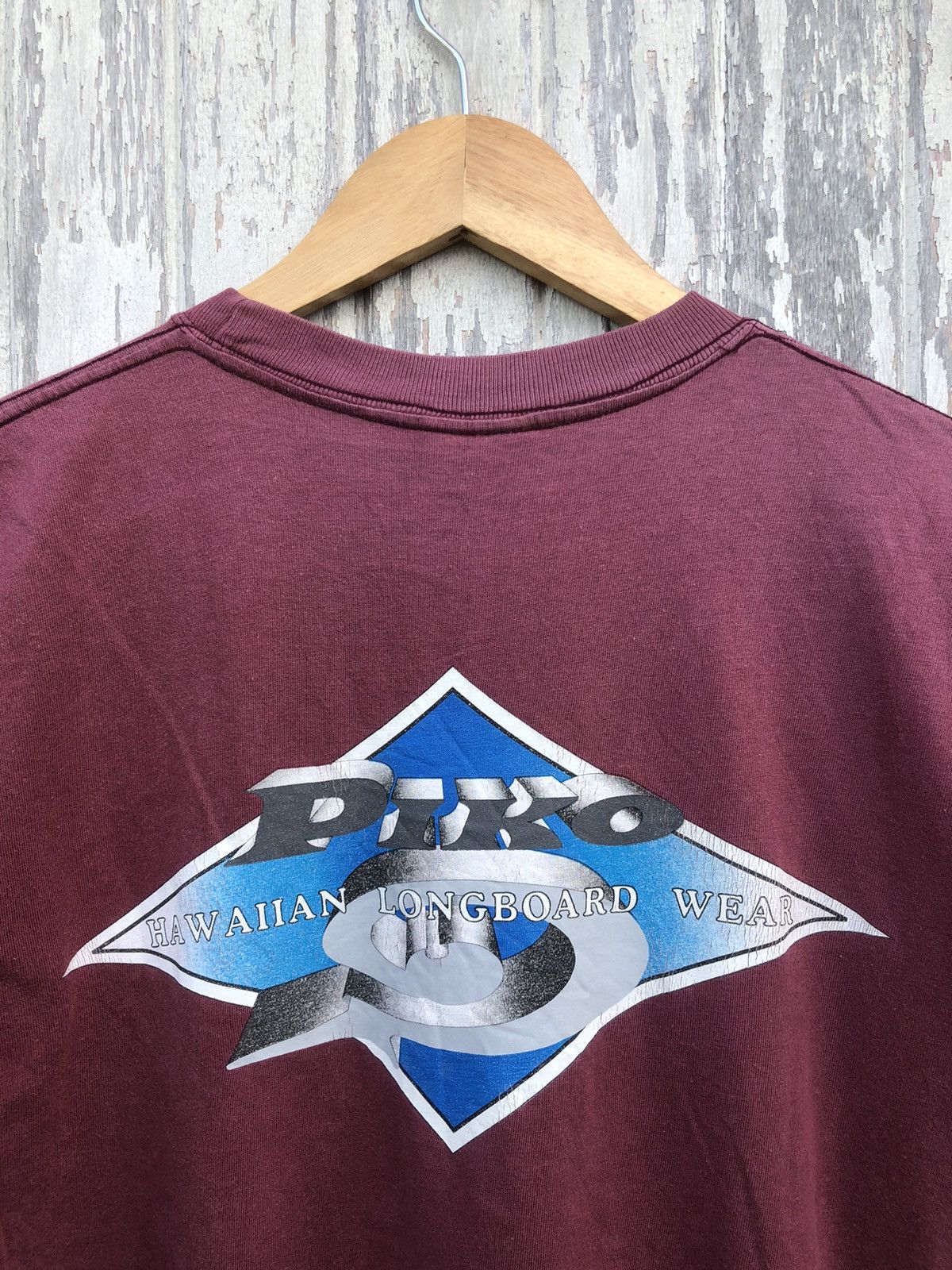 Quiksilver 🔥Vintage🔥Sunfaded Piko Surfwear Big Logo Tee Size US M / EU 48-50 / 2 - 2 Thumbnail