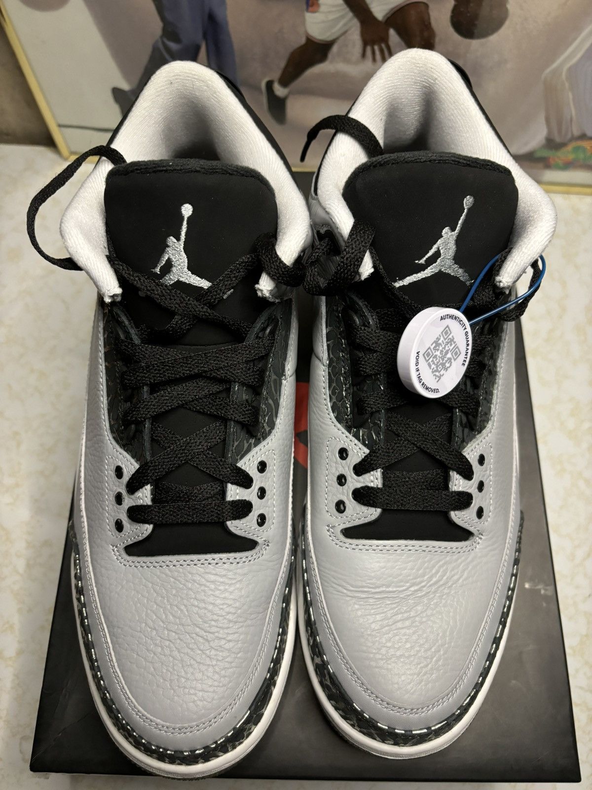 Jordan Brand Jordan Retro 3 ‘wolf grey’ Size US 11.5 / EU 44-45 - 2 Thumbnail