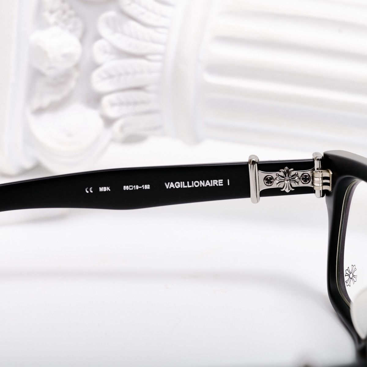 Chrome Hearts CHROME HEARTS VAGILLIONAIRE I MATTE BLACK GLASSES Size ONE SIZE - 5 Thumbnail