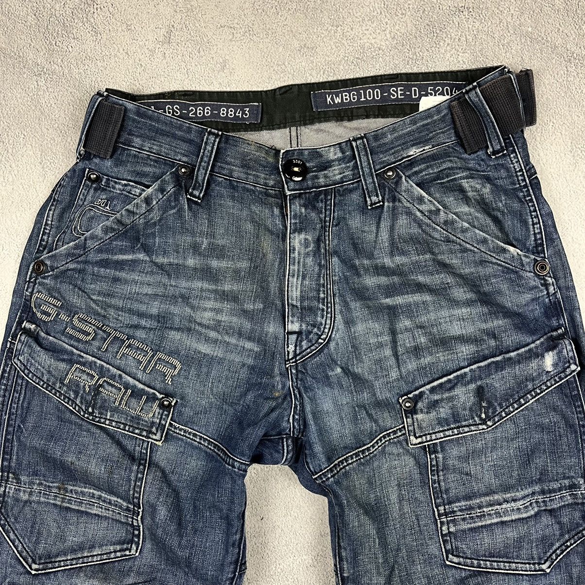 G-Star Dirty G Star Raw Distressed faded MULTI POCKET BAGGY PANTS Size US 33 - 3 Thumbnail