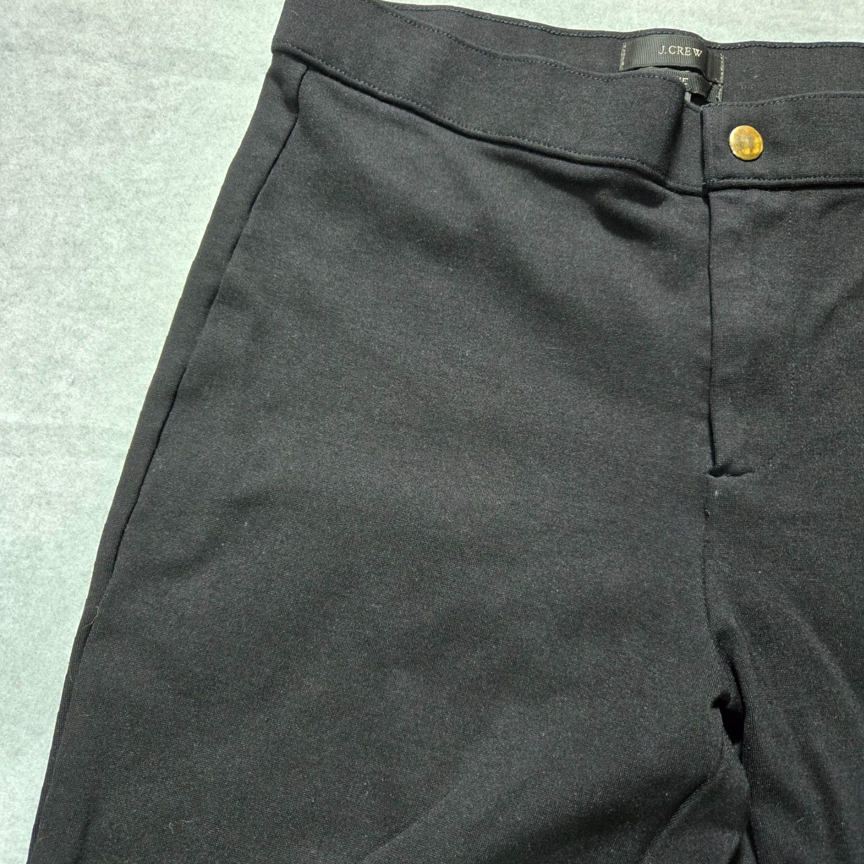 J.Crew J.Crew Pant Womens 4R Black Pixie Snap Mid Rise Skinny Stretch Work Career Size 27" / US 4 / IT 40 - 4 Thumbnail