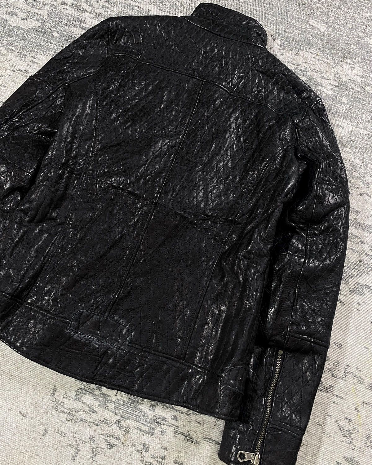 Issey Miyake Archive Tete Homme Hysteric Asymmetric Lamb Skin Lgb Ifsix Size US M / EU 48-50 / 2 - 6 Thumbnail
