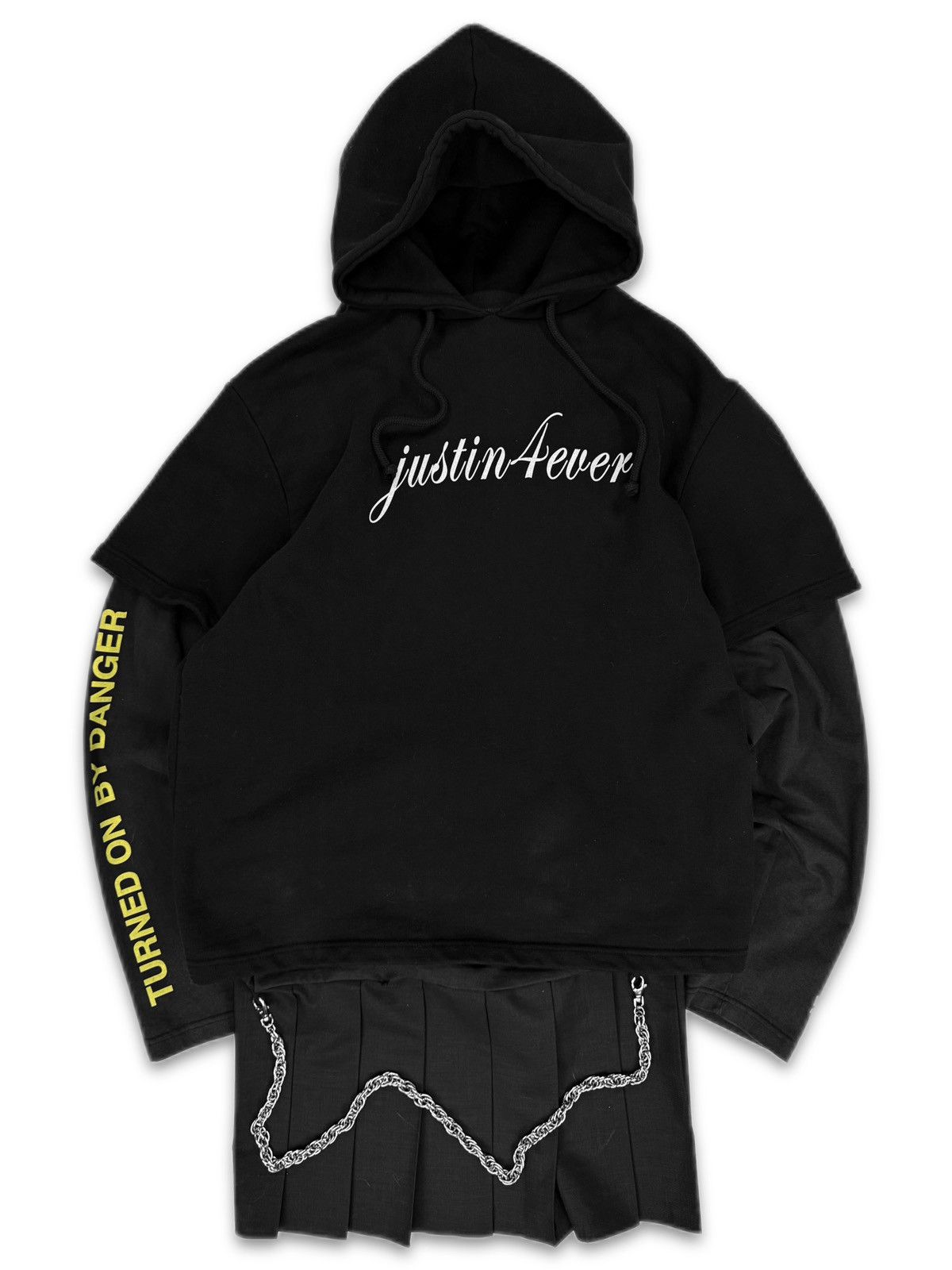 Vetements AW16 Vetements ‘11 in Gun Club’ Layered Skirt Chain Hoodie Size US S / EU 44-46 / 1 - 3 Thumbnail