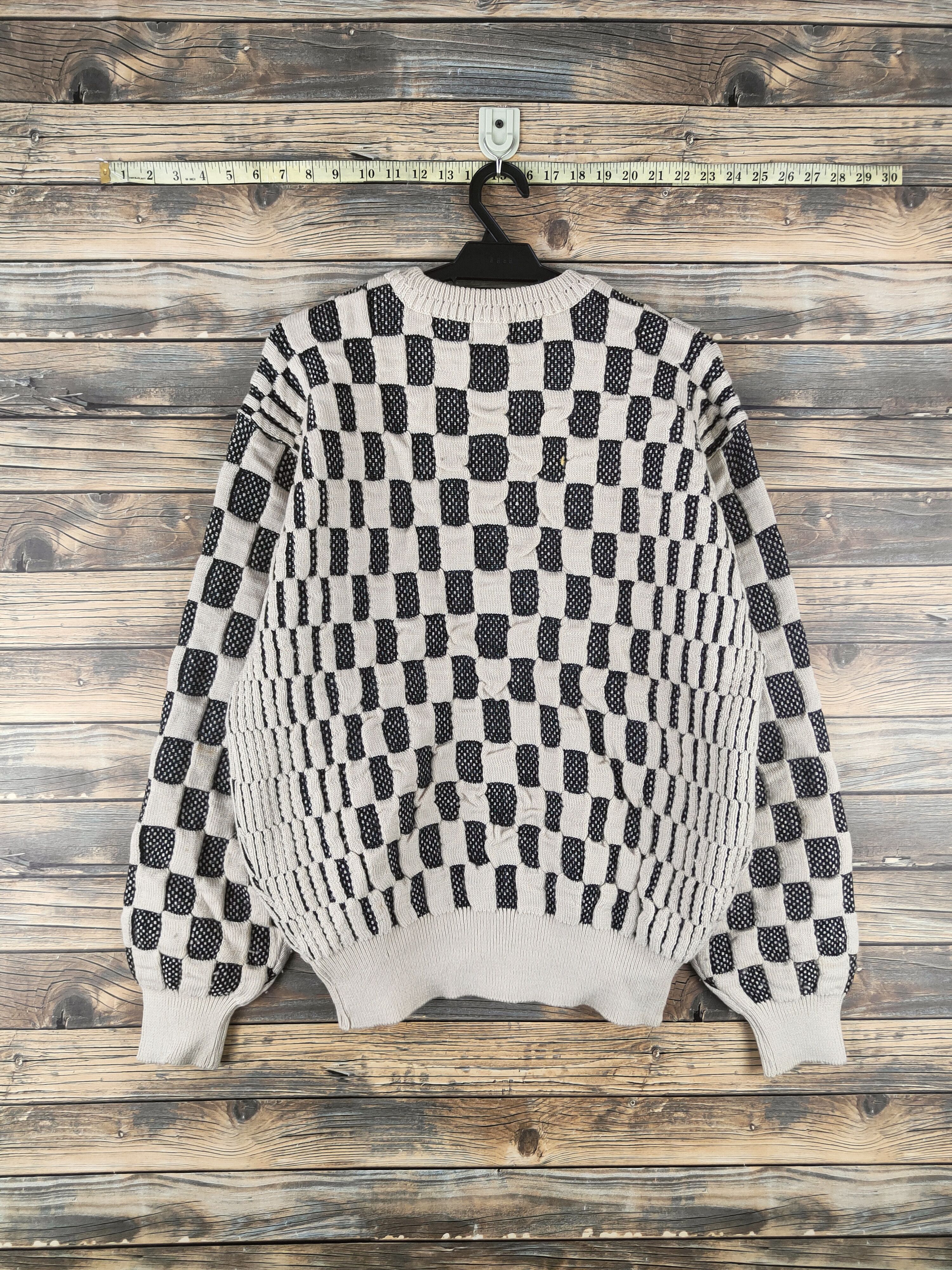 Mr. Junko DL Mr.Junko Beige Black Knitwear Sweatshirts #46-608 Size US M / EU 48-50 / 2 - 7 Thumbnail