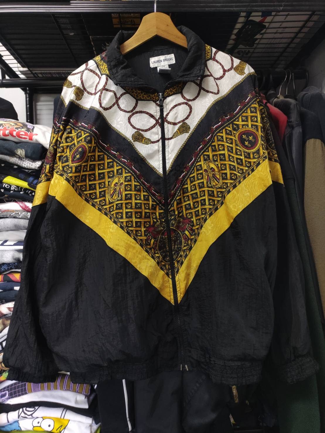 Vintage Vintage Lauren brooke Baroque Quilted Gold Jacket Size US L / EU 52-54 / 3 - 1 Thumbnail