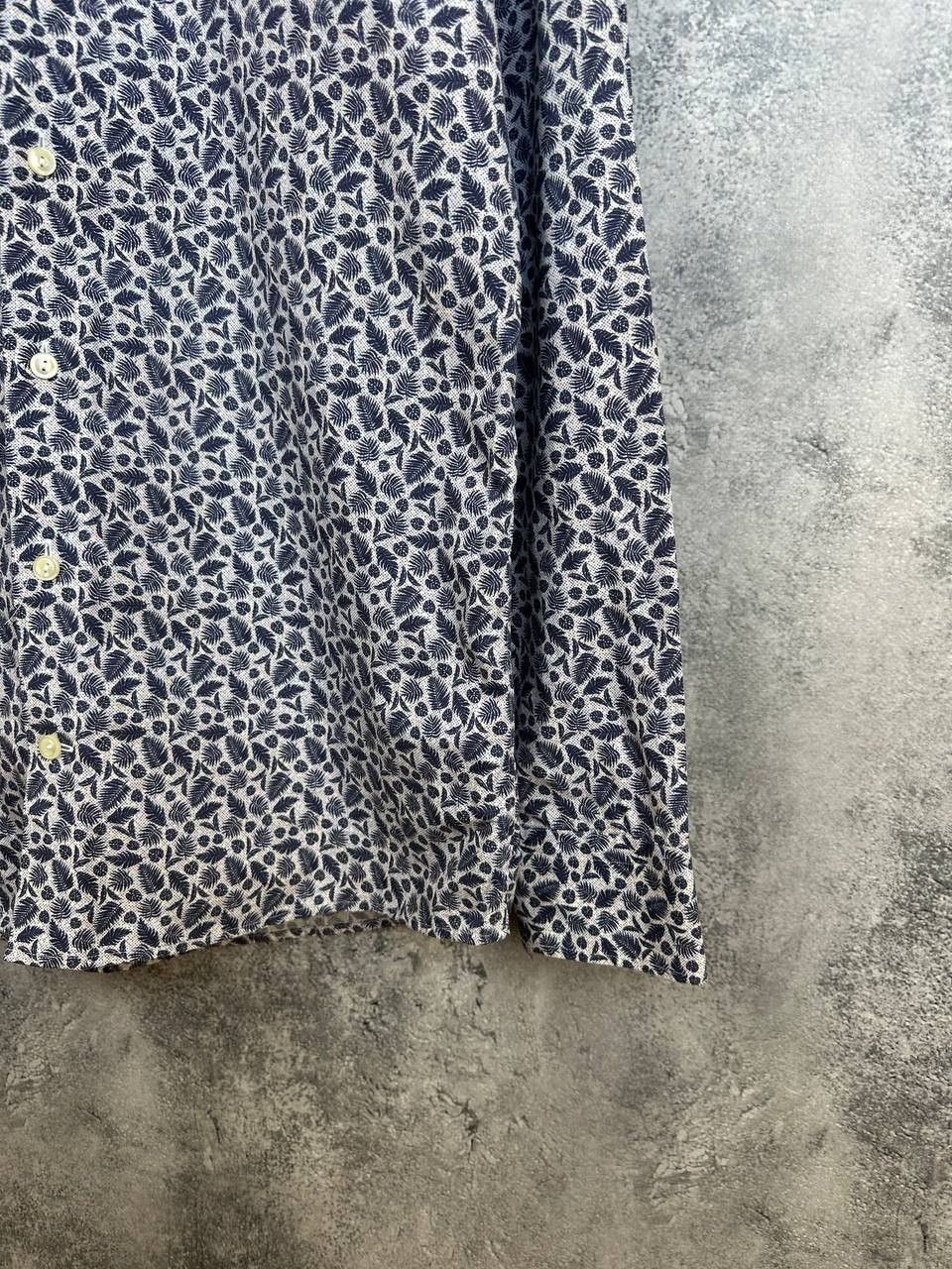 Eton Eton Button Up Shirt Floral Poplin Cotton LS Slim Fit Size US M / EU 48-50 / 2 - 8 Thumbnail