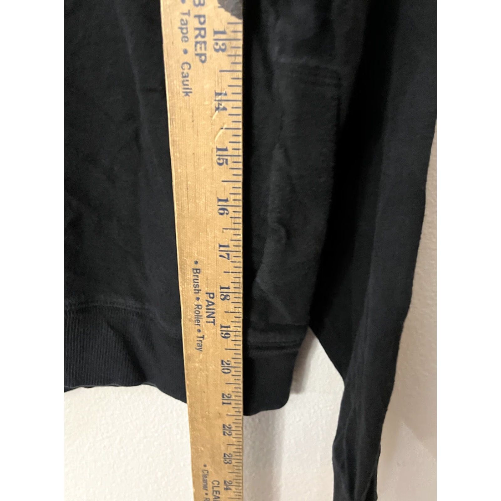 Gap VINTAGE Gap Woman's Black Hoodie T-Shirt Sweatshirt Top Medium Solid Womens Hooded Long Sleeve Size M / US 6-8 / IT 42-44 - 4 Thumbnail