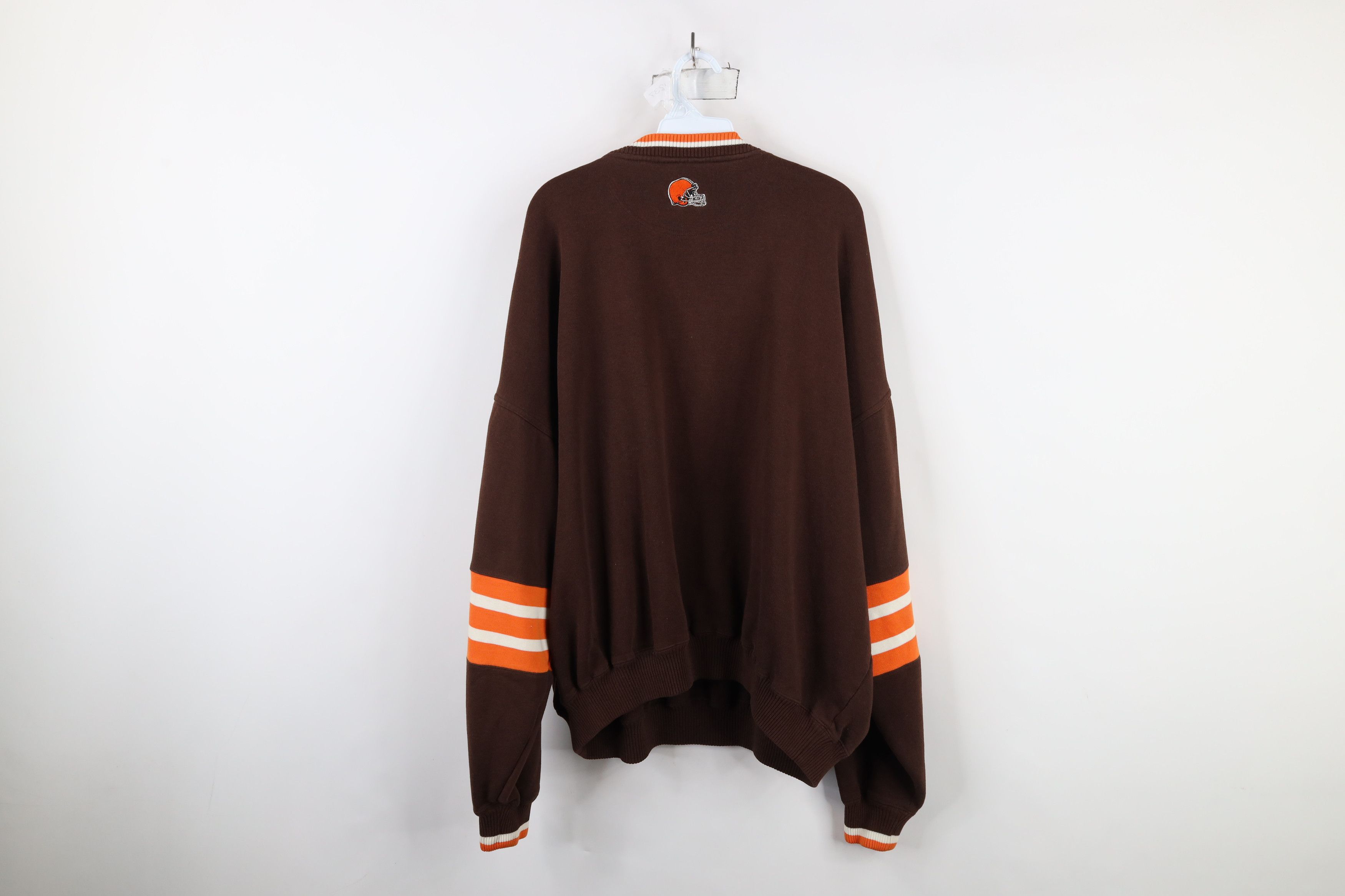 Vintage Vintage 90s Spell Heavy Cleveland Browns Football Sweatshirt Size US XXL / EU 58 / 5 - 12 Thumbnail