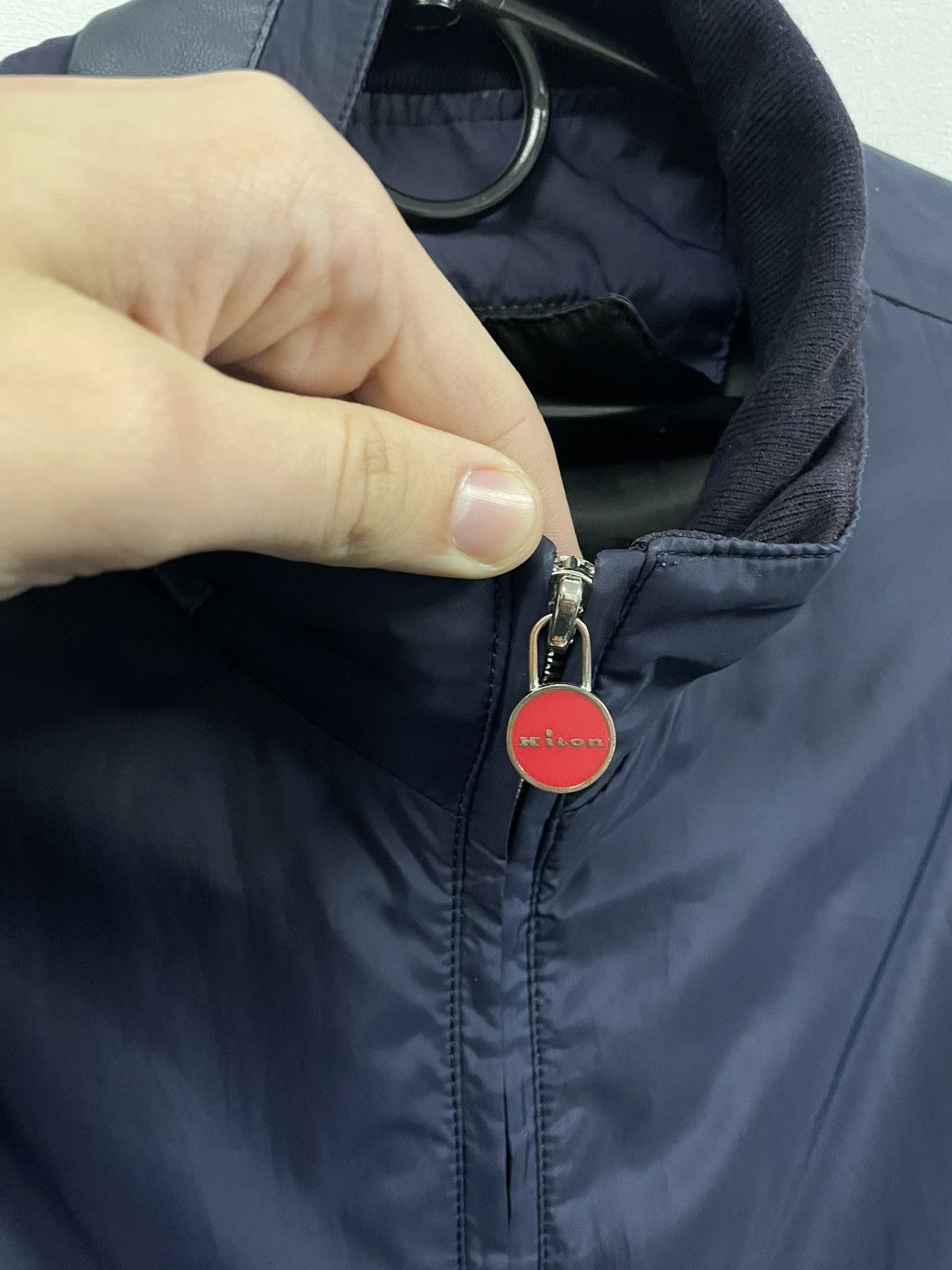 Kiton Kiton Blue Nylon zip Jacket Size US M / EU 48-50 / 2 - 2 Thumbnail