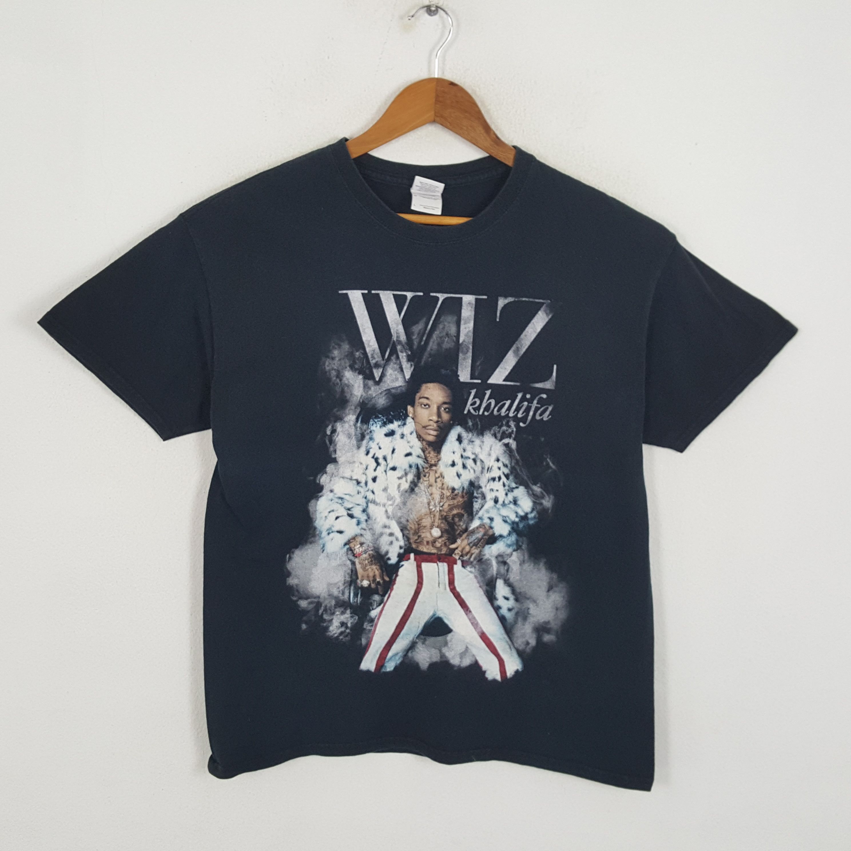 Rap Tees × Vintage × Wiz Khalifa Vintage WIZ KHALIFA American Rapper ...