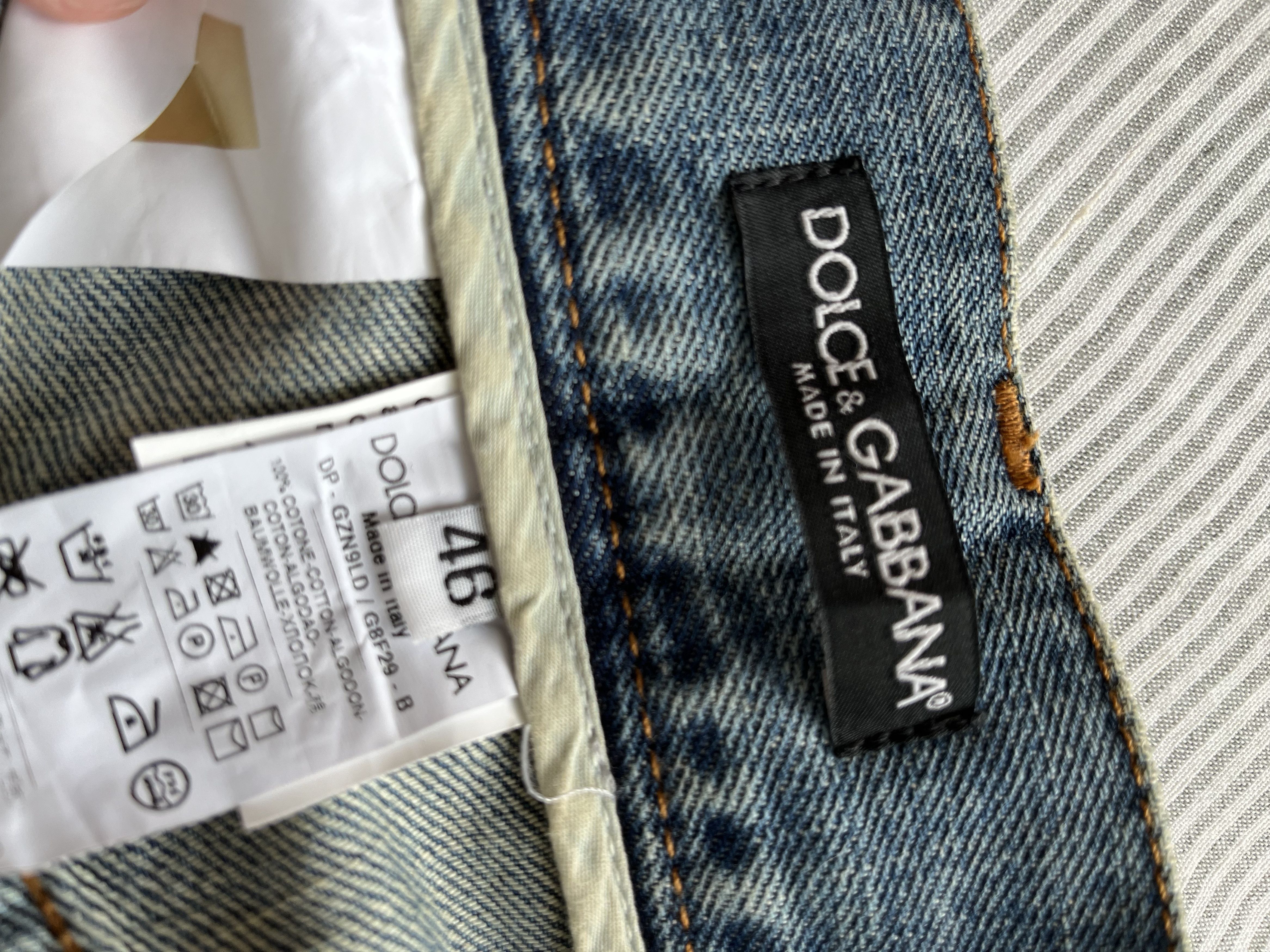 Dolce & Gabbana Dolce & Gabbana Light Wash Distressed Denim Jeans Size US 30 / EU 46 - 5 Thumbnail