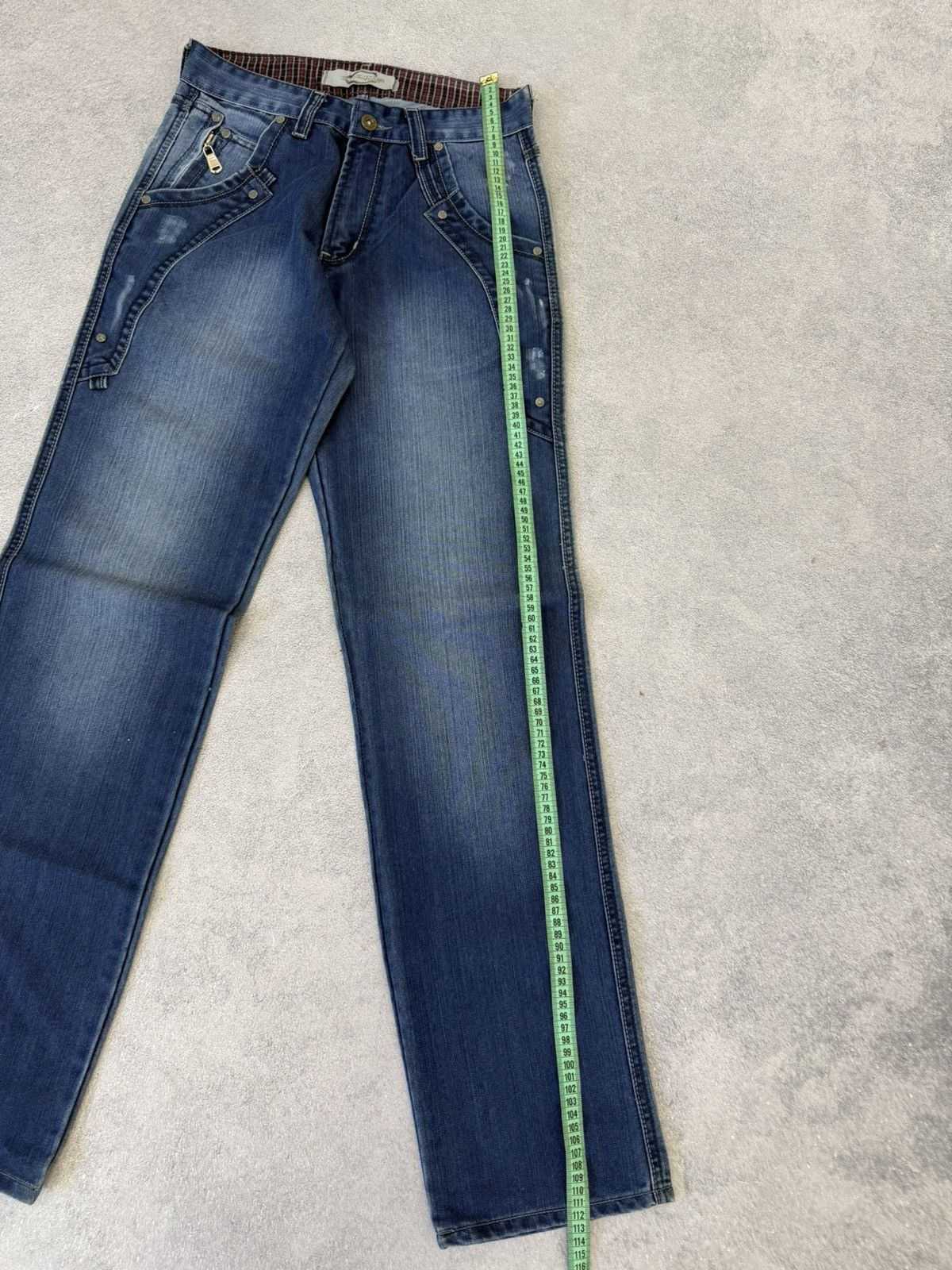 Japanese Brand Vintage Streetwear Baggy Flared Bootcut Denim Y2K Jeans Size US 30 / EU 46 - 12 Thumbnail