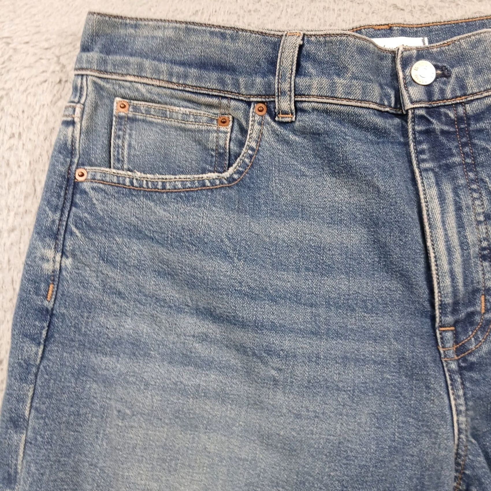 Madewell Madewell Jeans The Vintage Flare Jean Light Wash Petite 31P NW590 5-Pocket Denim Stretch Size 24" / US 00 / IT 34 - 6 Thumbnail