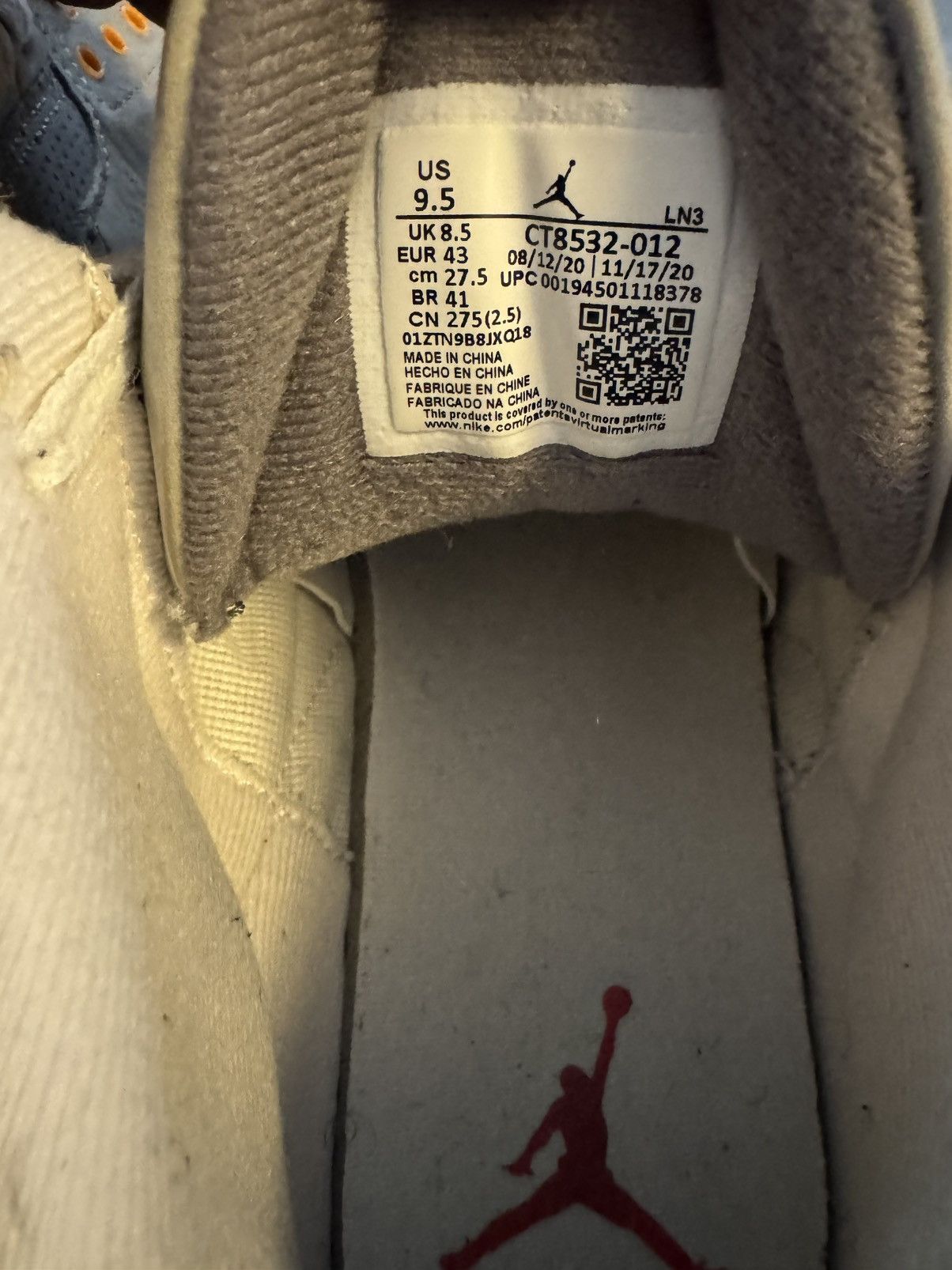 Jordan Brand Air Jordan 3 retro “Cool Grey” Size US 9.5 / EU 42-43 - 6 Thumbnail