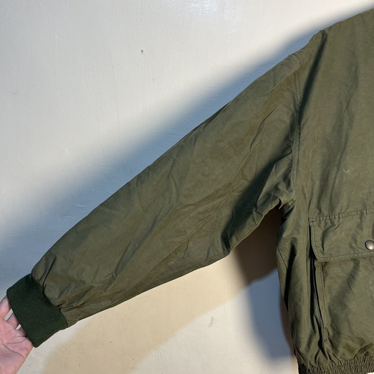 Alpha Industries Vintage Breitling Aviation Pained Waxed Bomber Jacket Size US L / EU 52-54 / 3 - 4 Thumbnail