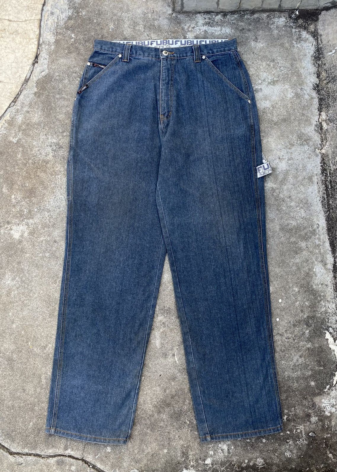 Fubu Vintage Y2K Fubu Denim Carpenter Logo Embroidery Size US 34 / EU 50 - 2 Thumbnail
