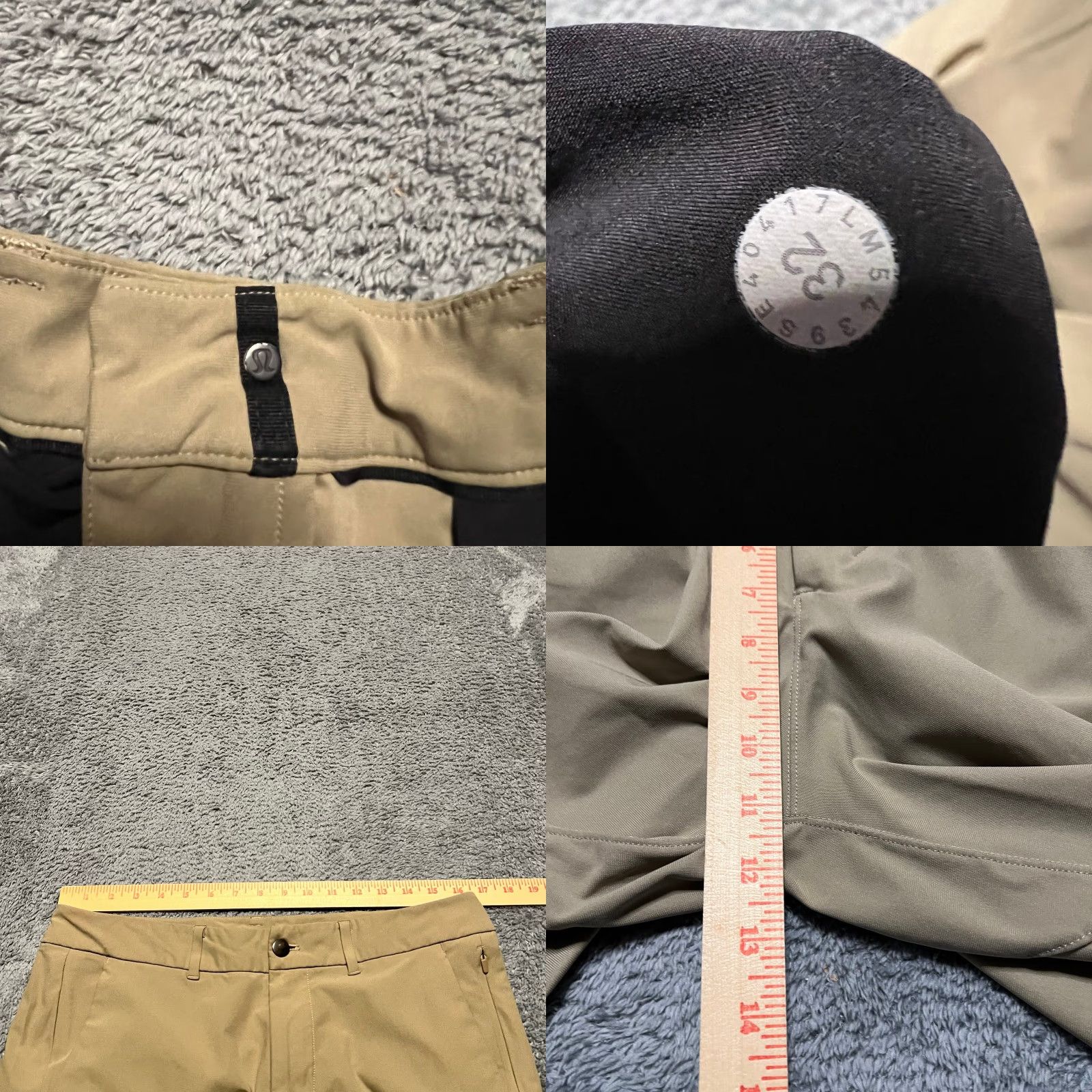 Lululemon Lululemon Commission Pants Mens 32 x29.5 Tan Slim Fit Warpstreme M5439S Beige Chino Inseam 29in Mens Size US 32 / EU 48 - 8 Thumbnail