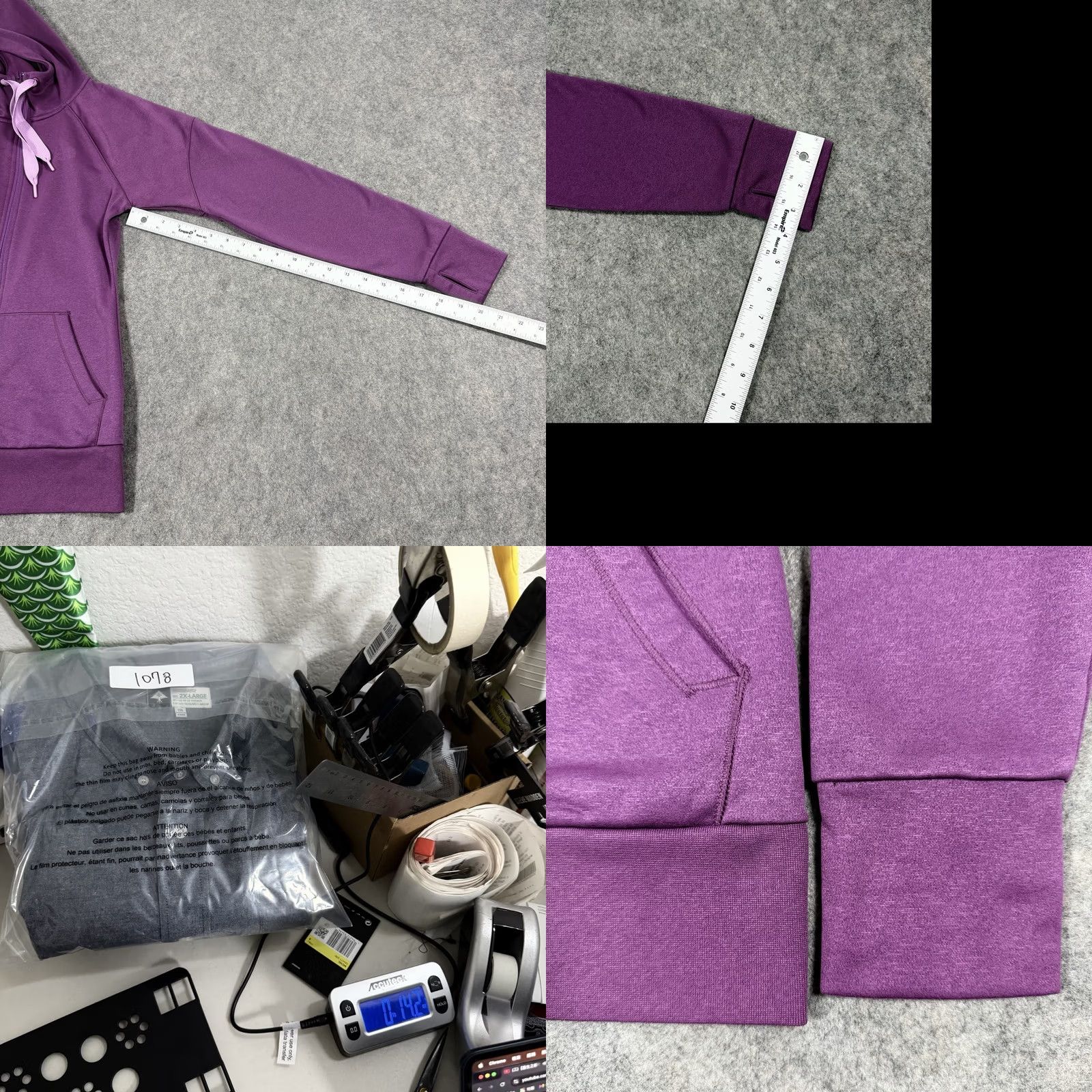 The North Face The North Face Lined Full Zip Fleece Hooded Jacket Purple XS Women's Jacket, Purple, The North Face, Hooded, Full Zip, Fleece, XS, Women Size XS / US 0-2 / IT 36-38 - 10 Thumbnail
