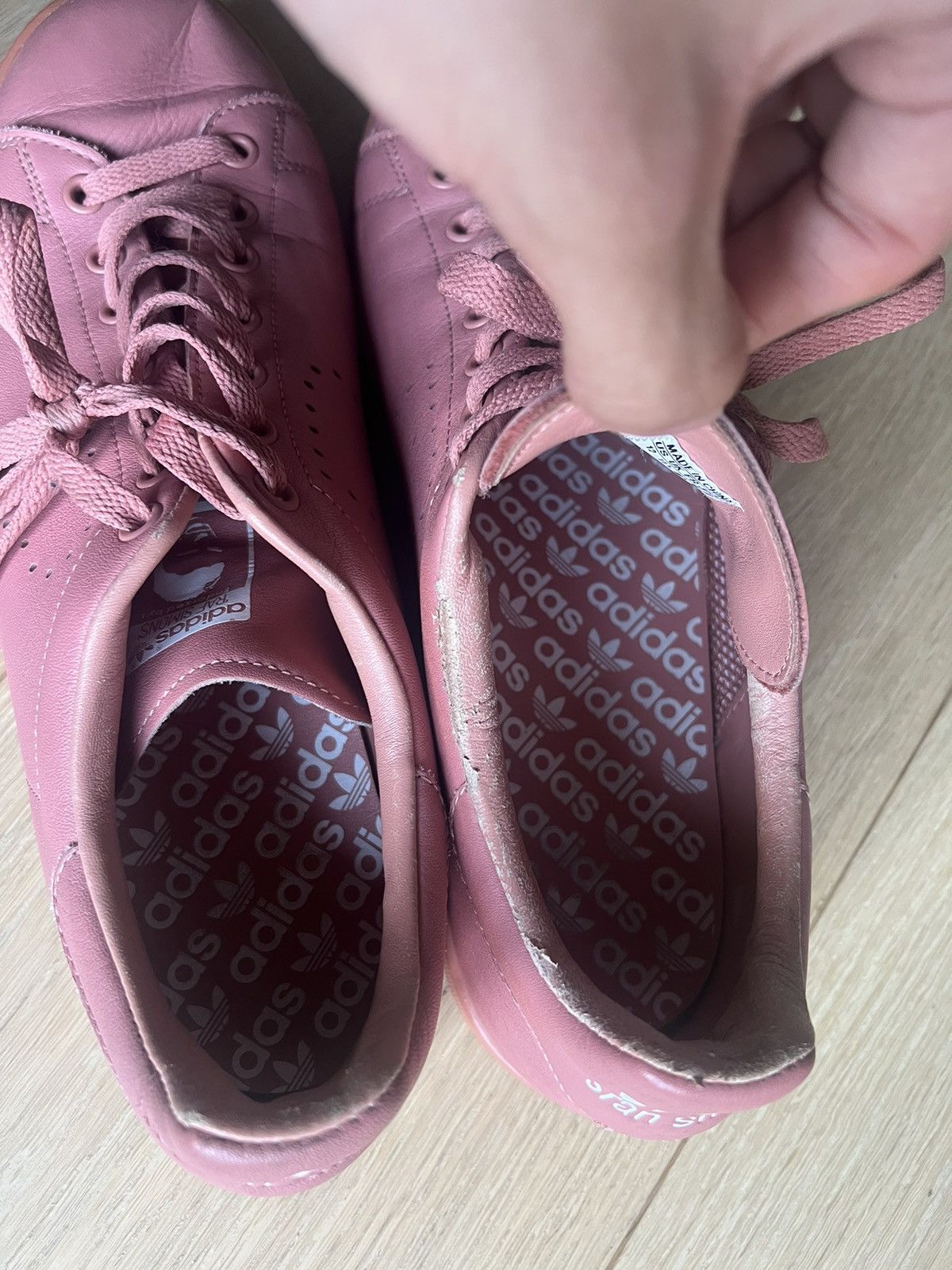 Adidas × Raf Simons Ash Pink Raf Simons Stan Smith Size US 12 / EU 45 - 7 Thumbnail