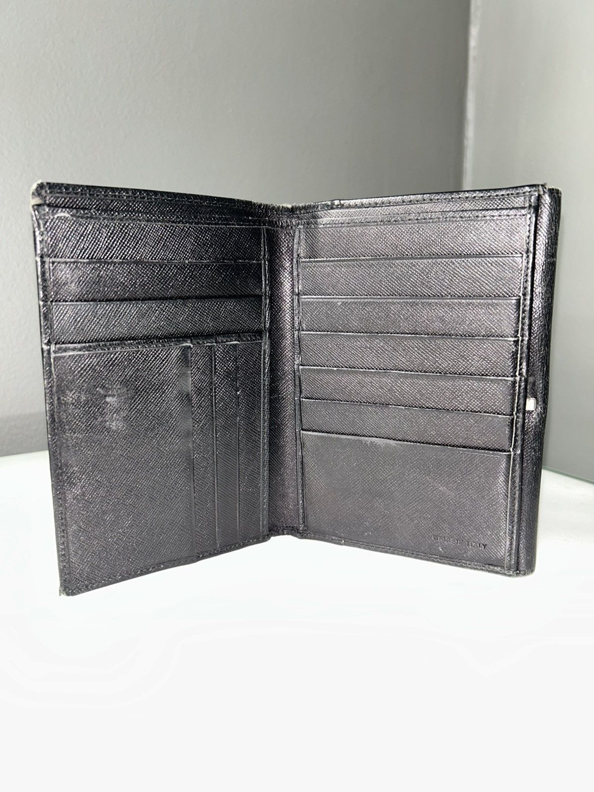Prada Prada Black Saffiano Leather Wallet (missing clamp) Size ONE SIZE - 5 Thumbnail