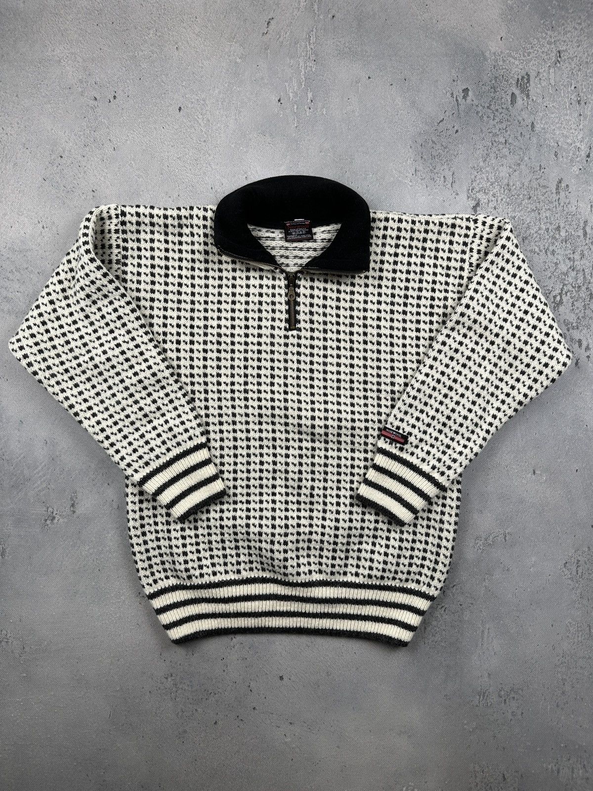 Dale Of Norway Norwool Norway Half Zip Wool Nordic Knitted Sweater Vintage Size US M / EU 48-50 / 2 - 1 Thumbnail