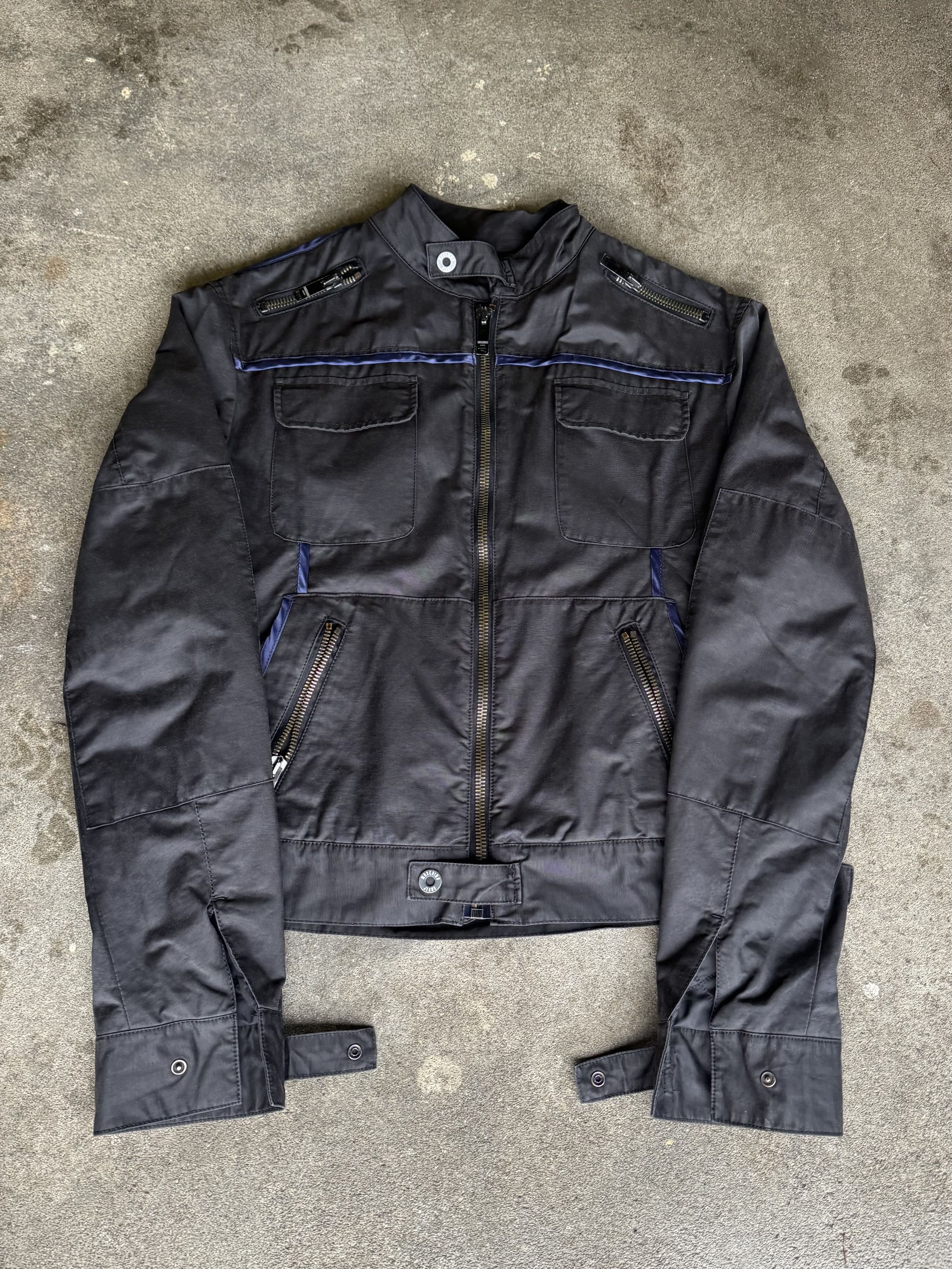 Moschino Moschino Quilted Black Jacket – Minimal Moto Style Size US M / EU 48-50 / 2 - 5 Thumbnail