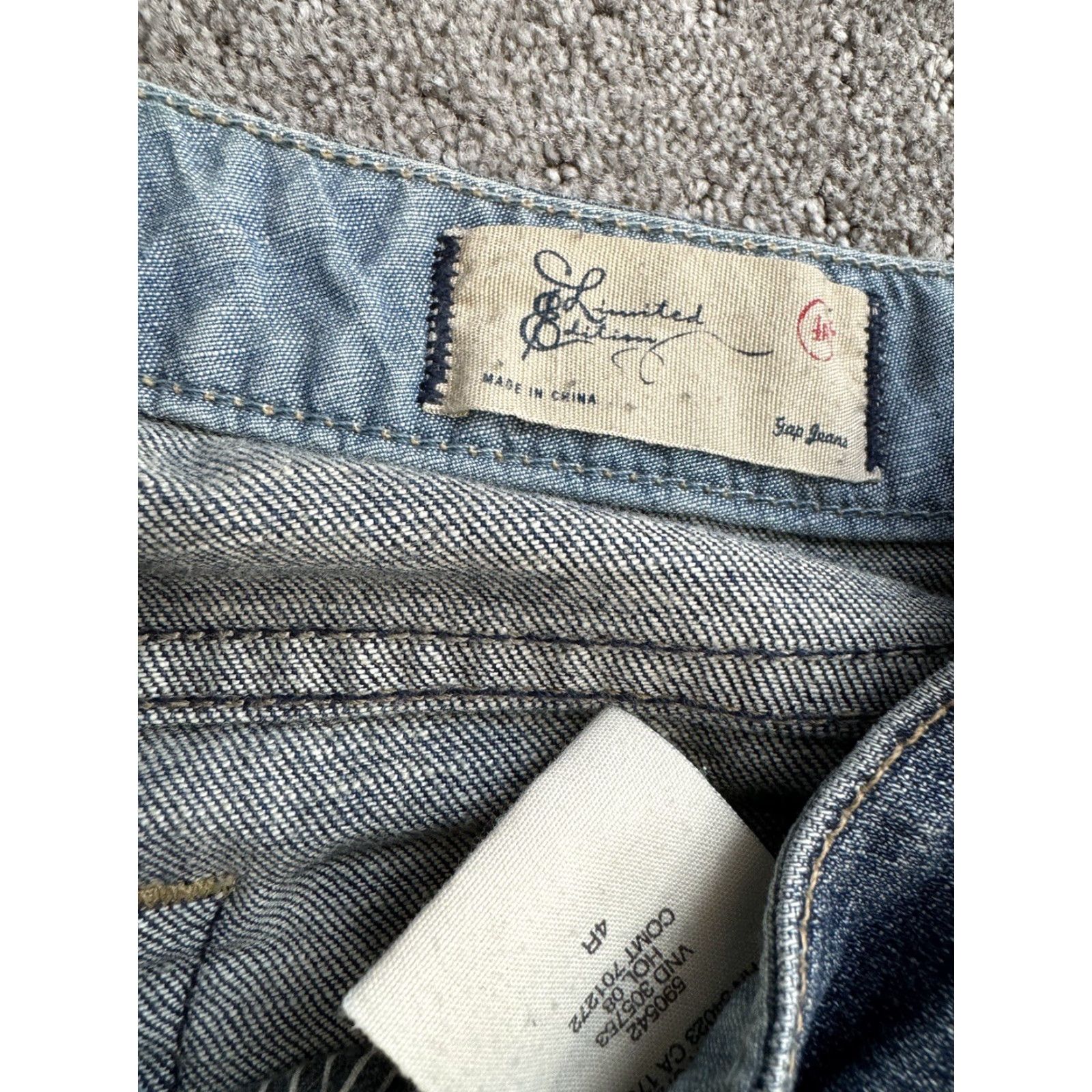 Gap VINTAGE Gap 1969 Jeans Womens 4 Bootcut Stretch Dark Blue Denim USA Retro Size 27" / US 4 / IT 40 - 5 Thumbnail