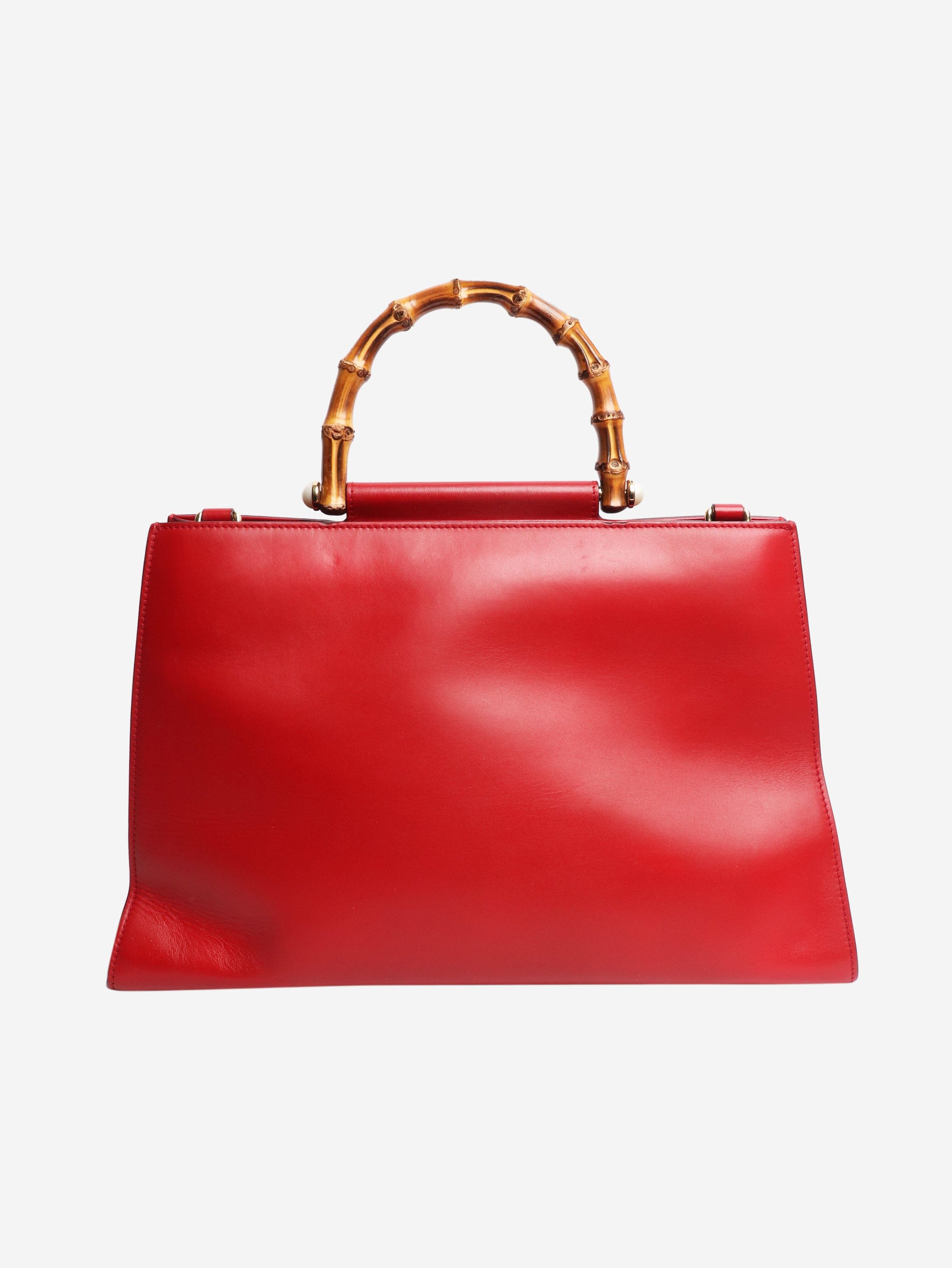 Gucci Red bamboo top handle bag Size ONE SIZE - 1 Thumbnail