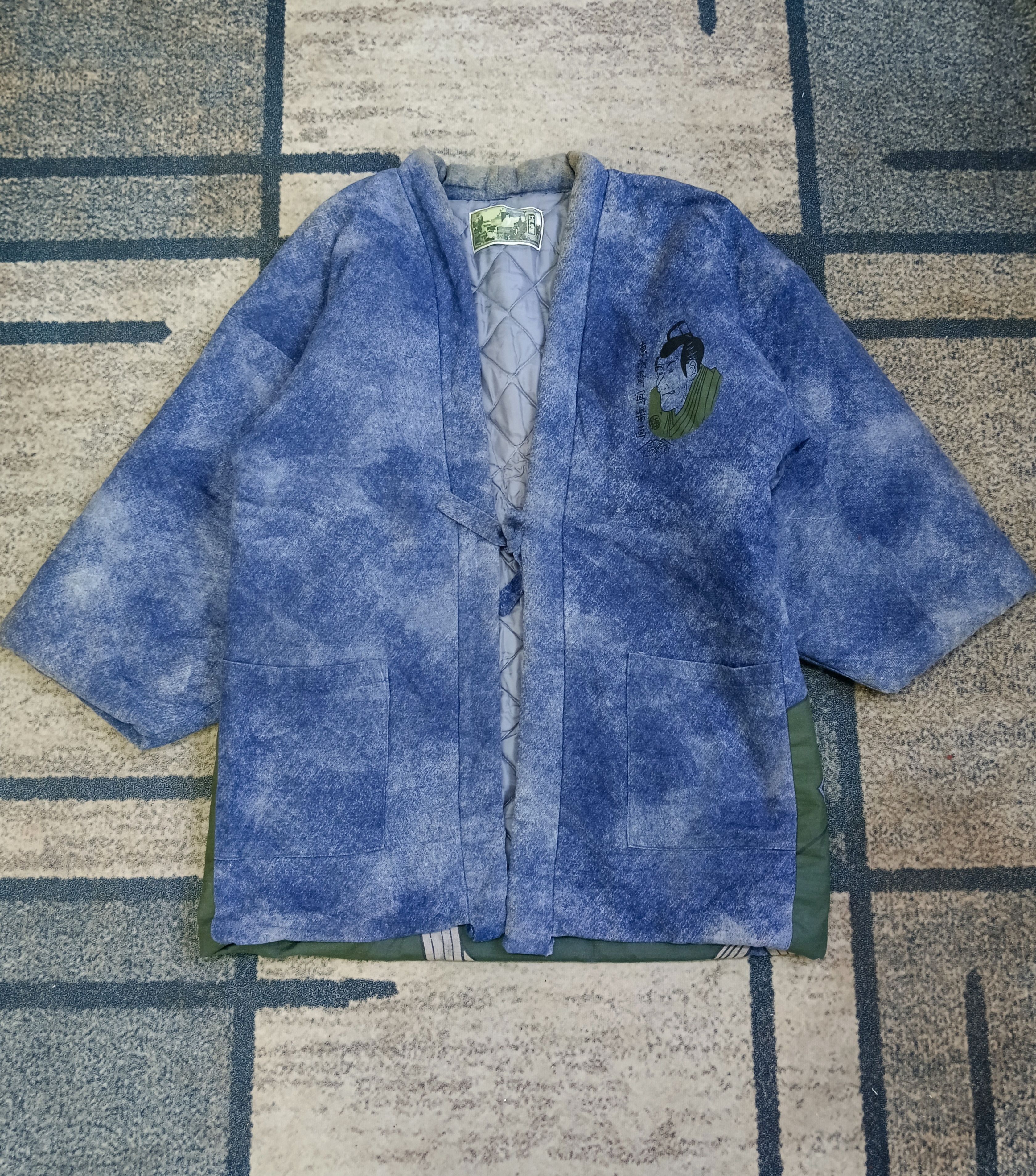 Vintage RARE🔥SUMURAI OVERPRINT KIMONO QUILTED JACKET Size US M / EU 48-50 / 2 - 2 Thumbnail