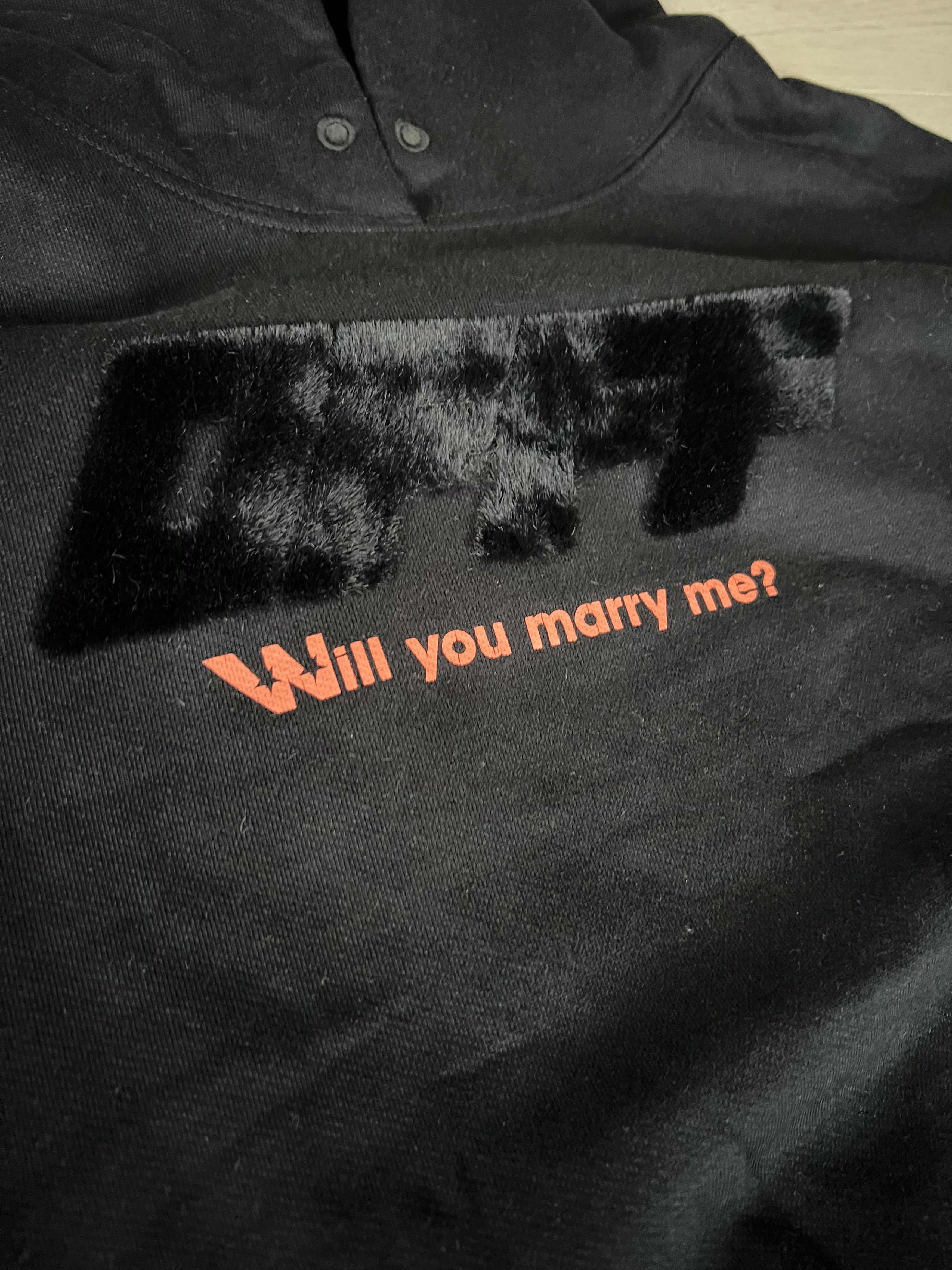 Off-White OFF WHITE WILL YOU MARRY ME HOODIE Size L / US 10 / IT 46 - 3 Thumbnail