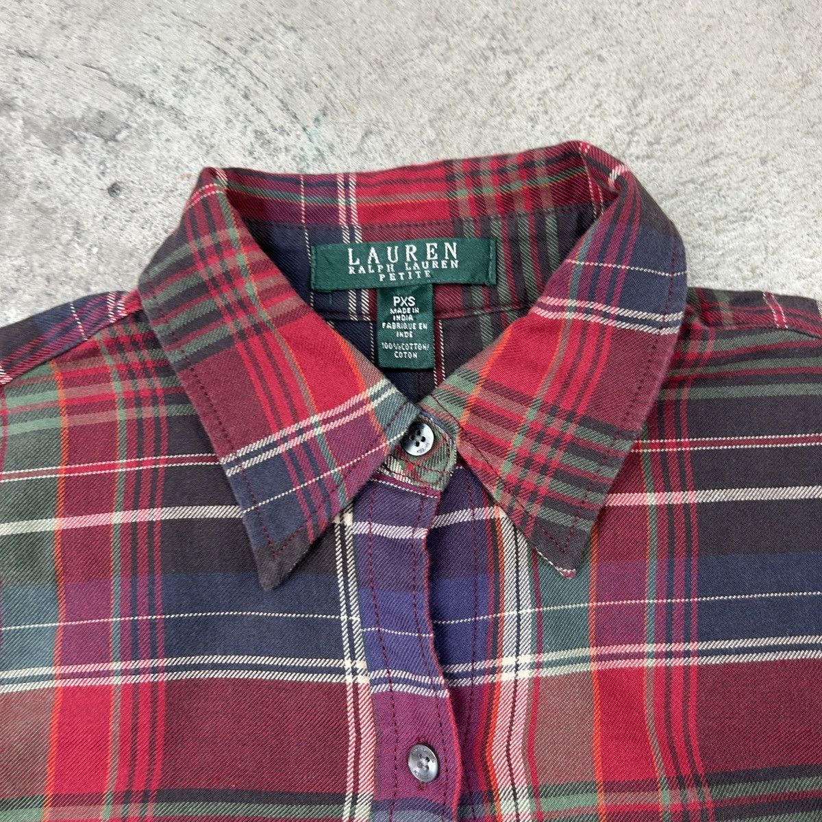 Lauren Ralph Lauren × Polo Ralph Lauren × Ralph Lauren Lauren Ralph Lauren Petite Flannel Shirt Size S / US 4 / IT 40 - 8 Thumbnail