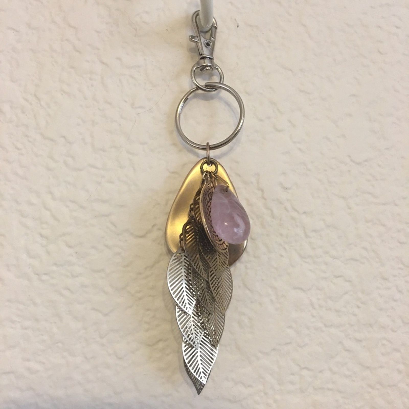 Handmade Vintage repurpose salvaged estate gem keychain Size ONE SIZE - 1 Thumbnail