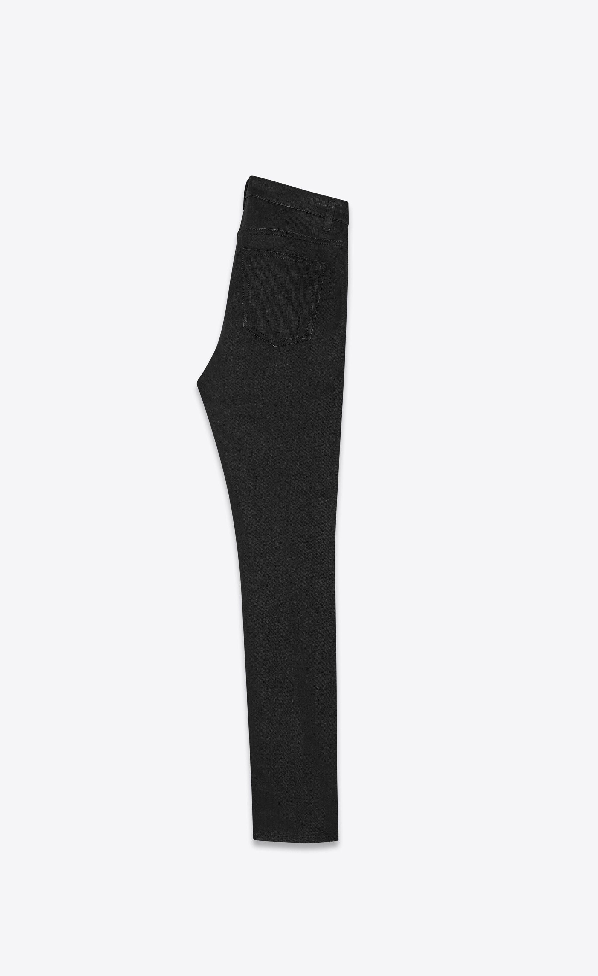 Saint Laurent Paris o1bcso1str1124 Skinny Fit Jeans in Black Size 26" / US 2 / IT 38 - 2 Thumbnail