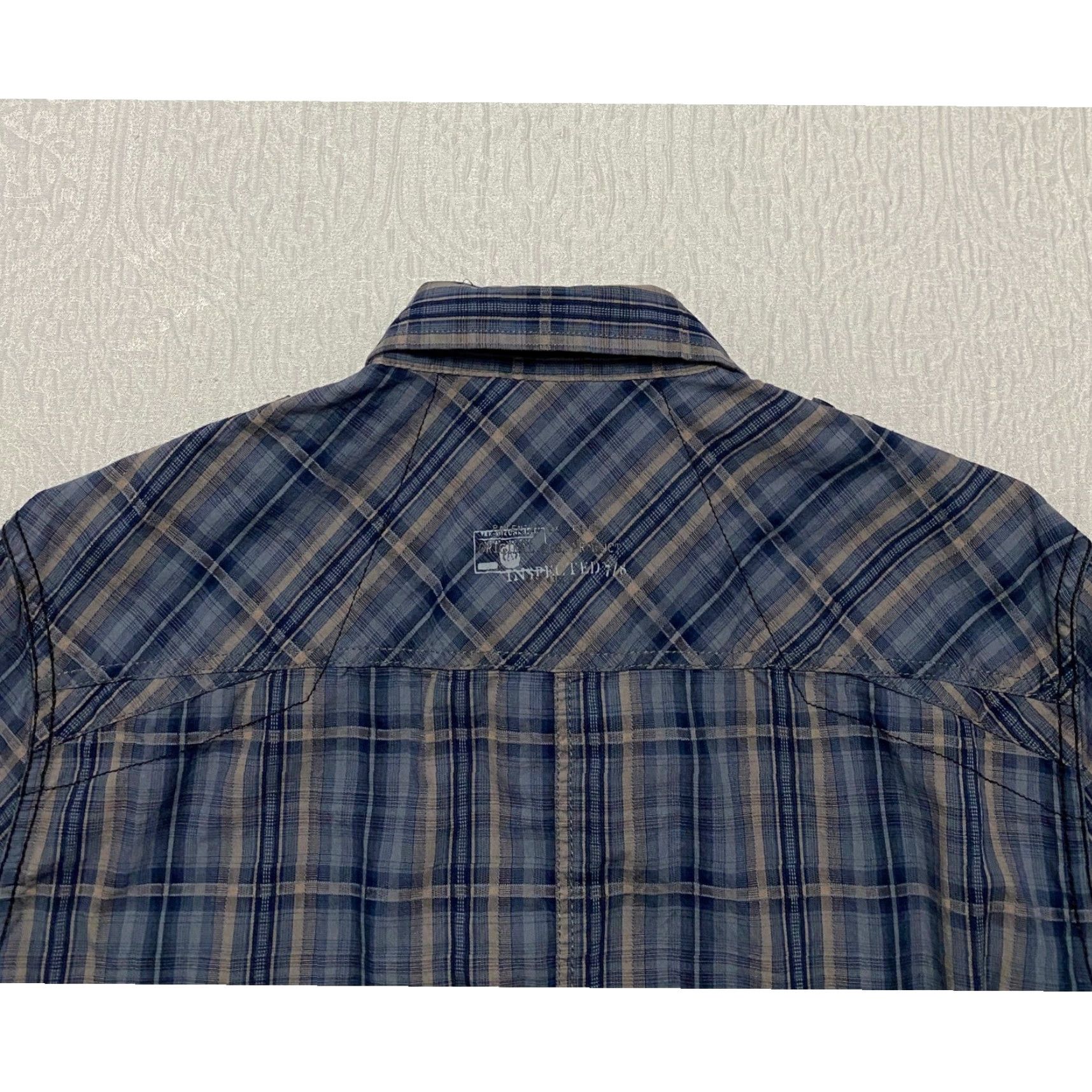 NEXT Next Men Shirt Long Sleeve Plaid Button-Up Blue M Size US M / EU 48-50 / 2 - 3 Thumbnail